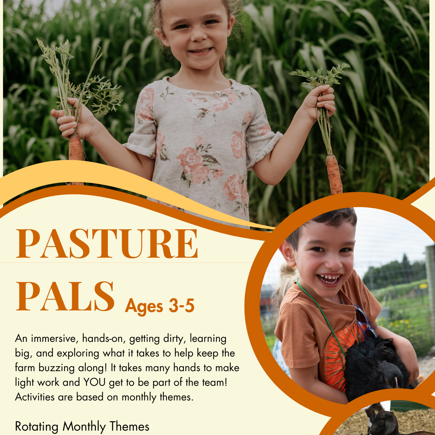 April-May: Pasture Pals (ages 3-5)