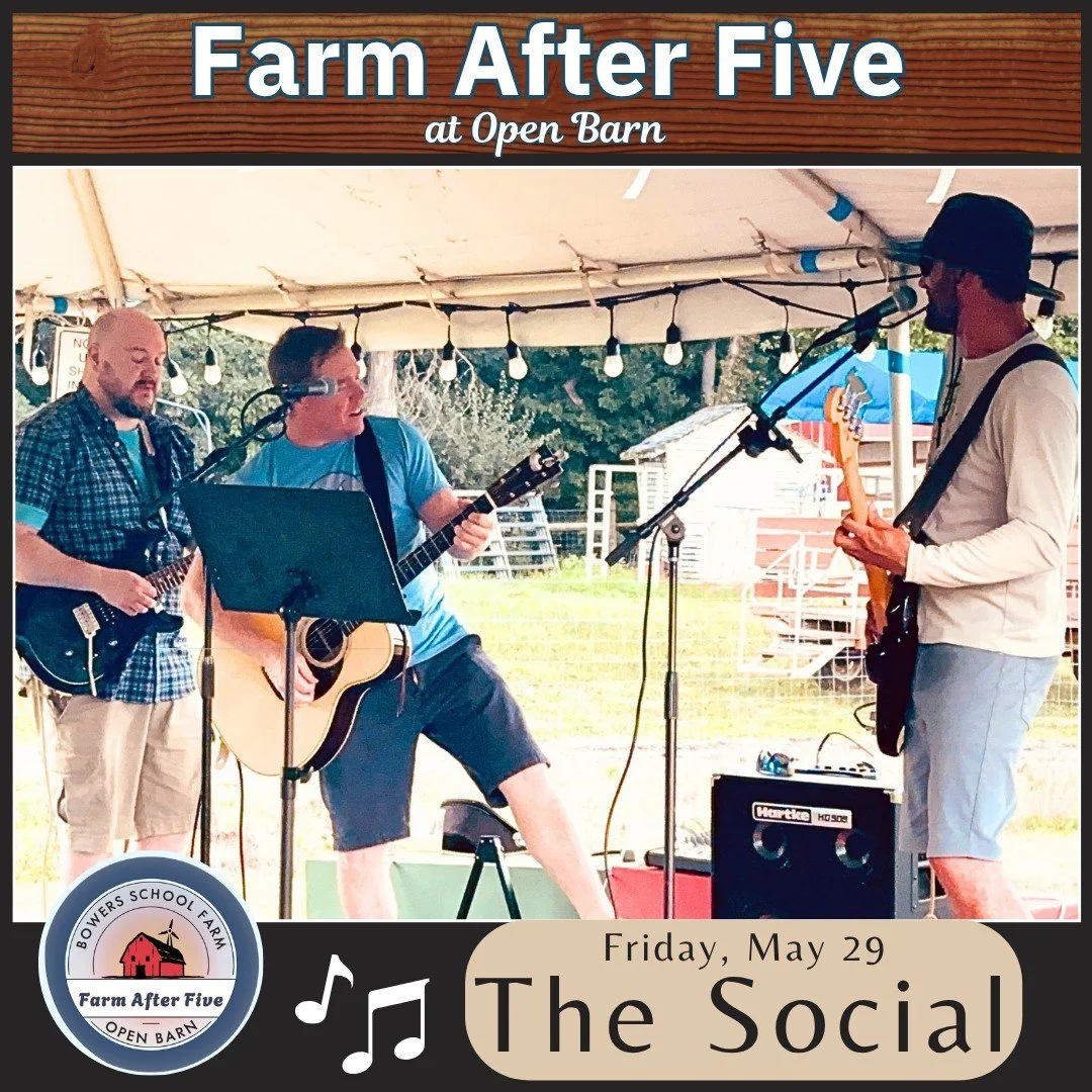 TONIGHT&rsquo;S the night!  The Social is back bringing the fun and rockin&rsquo; music all evening long! 🤘

Farm After Five starts at 5pm!
Come for the live music, stay because a goat made eye contact and now you&rsquo;re emotionally attached.

Ope