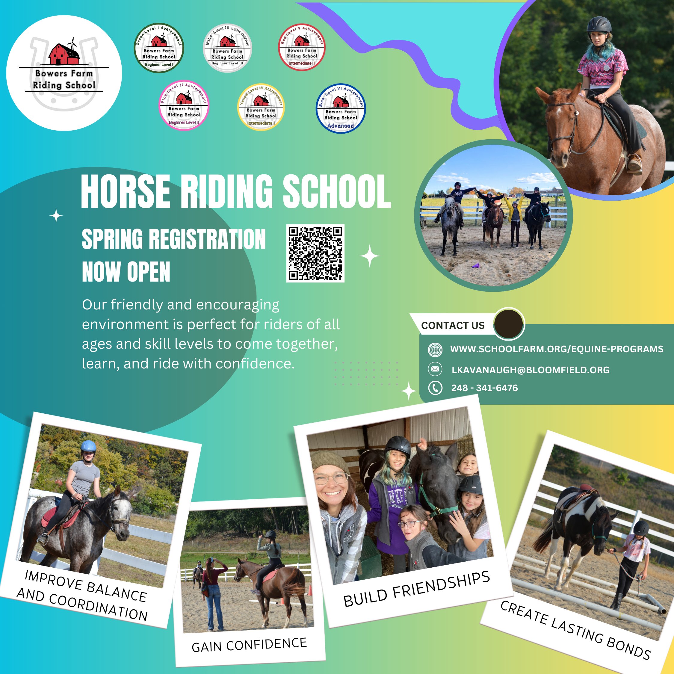 Riding School Begins — Bowers Farm
