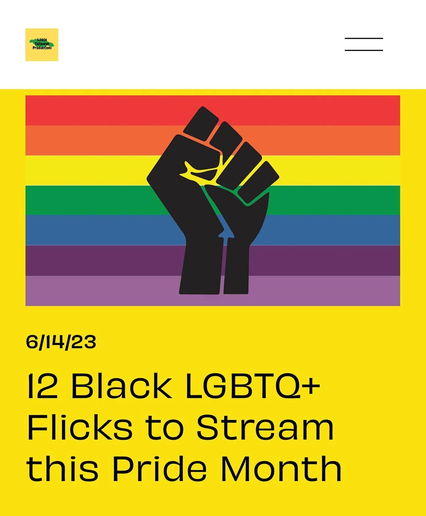 This Pride Month, The Likkle Global Film Archive would like to celebrate Black queerness in all its forms, by highlighting some of the LGBTQ+ films in our catalog. 

you can see the entire list of films on our site. 🔗 in bio! 

happy streaming 🌈🫶?