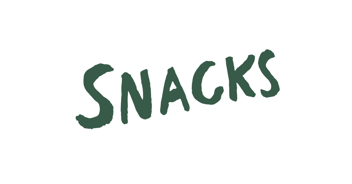 Snacks section of the menu