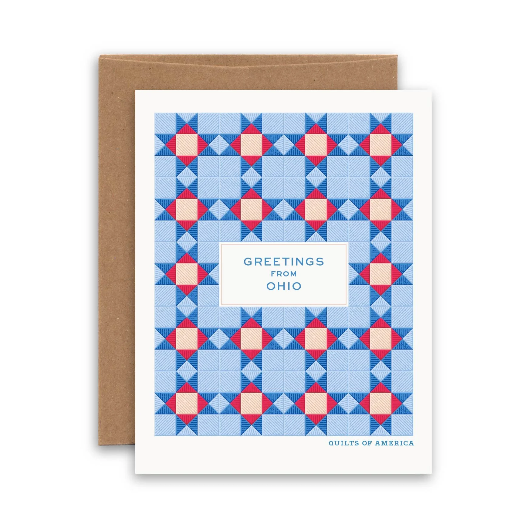 Greetings from Ohio | Quilts of America™ Greeting Card