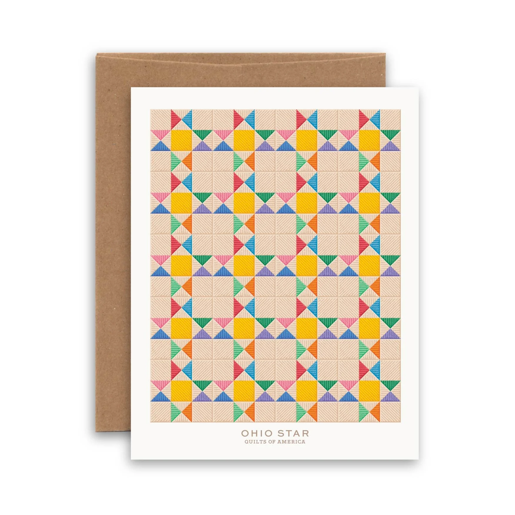 Quilts of America™ Everyday Card | Ohio Star Pattern