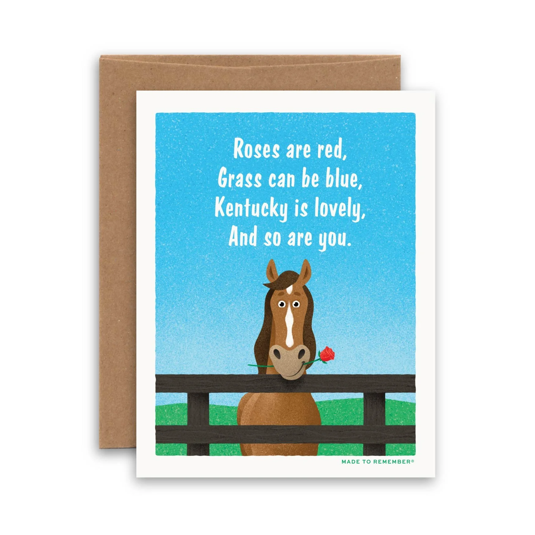 Kentucky Poem | Thoroughbred Horse Greeting Card