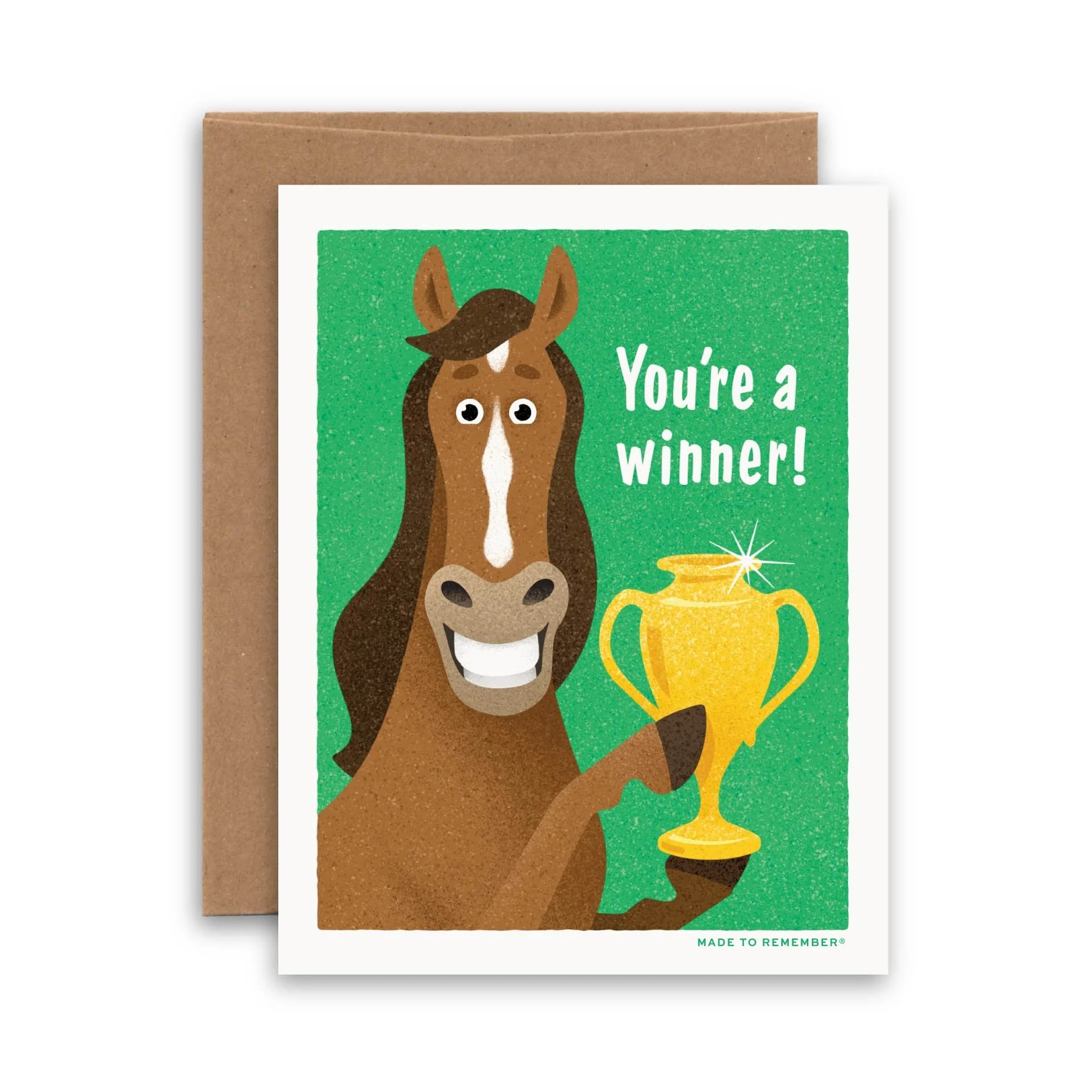 You're A Winner! | Thoroughbred Horse Greeting Card