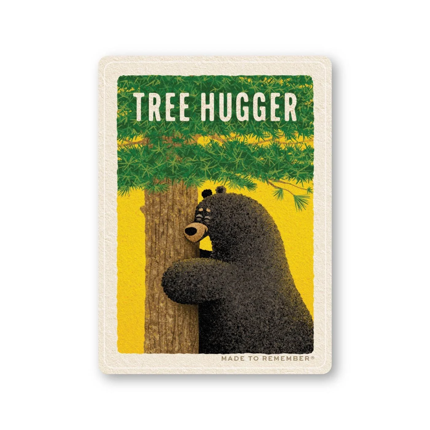 Tree Hugger | American Black Bear + Eastern White Pine Sticker