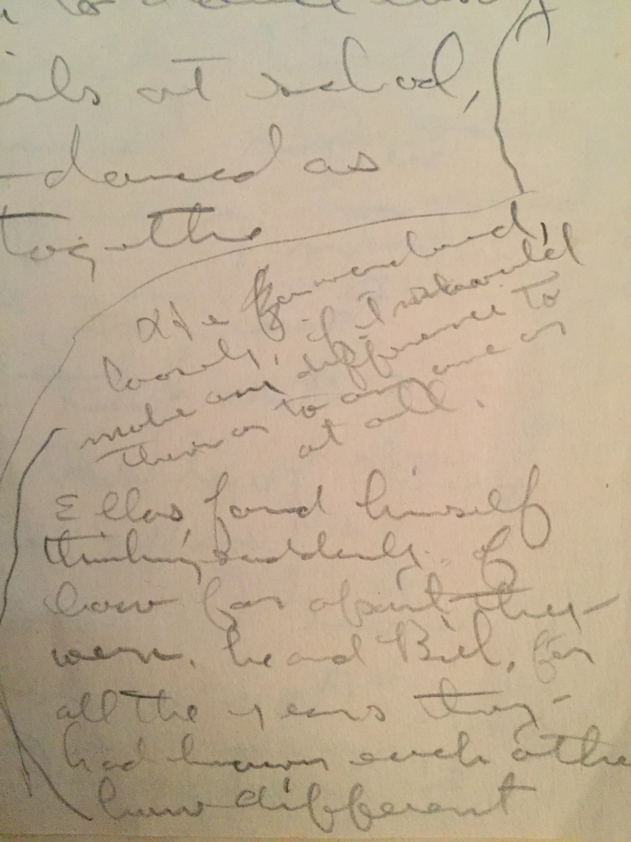 Ellas found himself thinking suddenly of how far apart they were, he and Bill, for all the years they had known each other how different...
