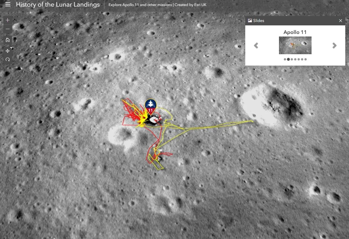 Mapping the Moon and Mars using QGIS and ArcGIS