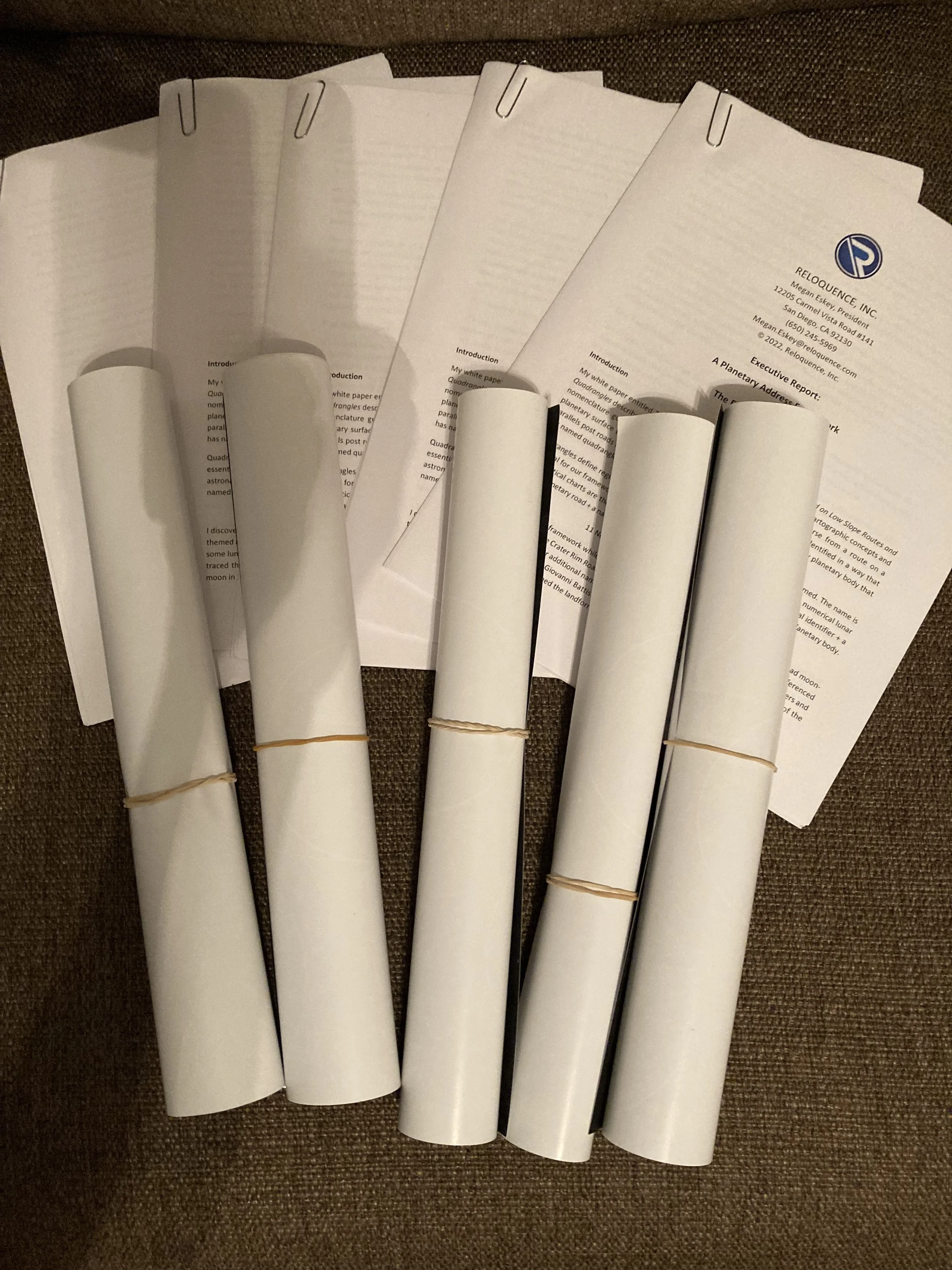 Rolled lunar maps.jpg