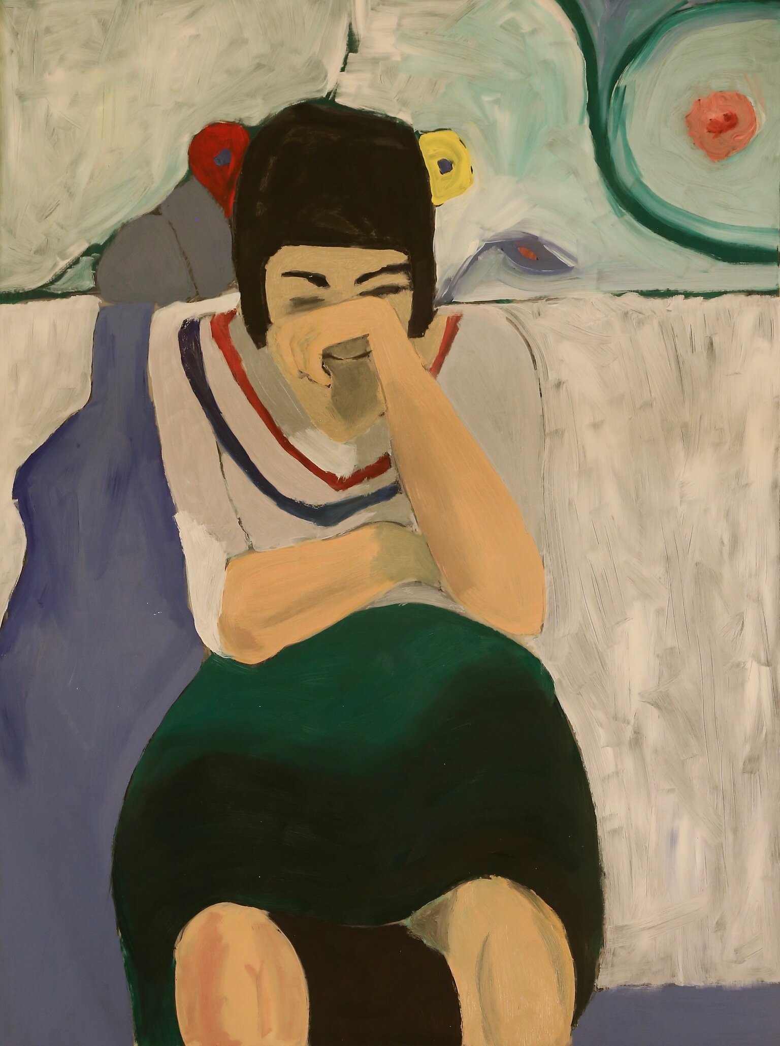 Richard Diebenkorn Study 20 X 15 Oil on Dura-Lar