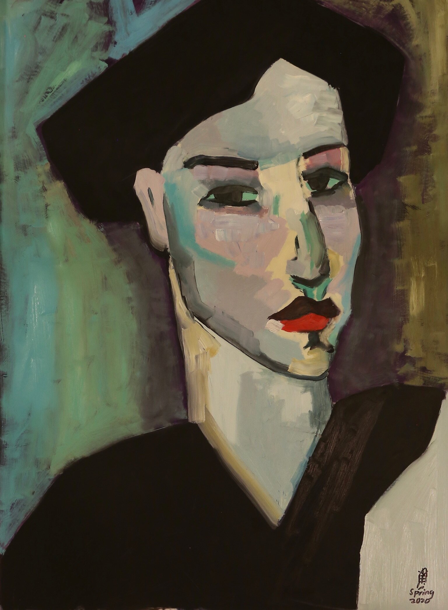 Amedeo Modigliani Study 1 22 X 15 Oil on Paper 2020