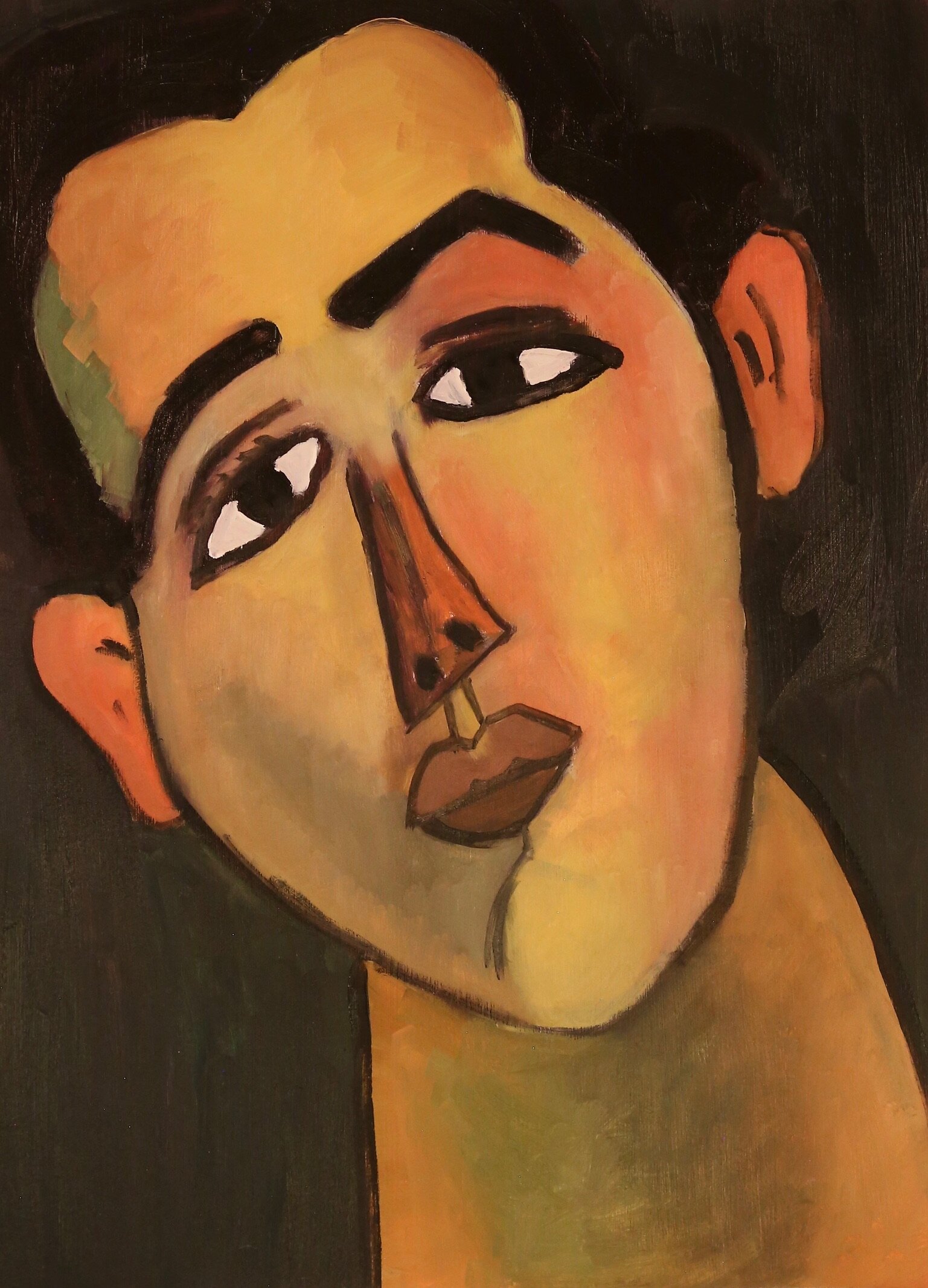 Amedeo Modigliani Study 3 15 X 11 Oil on Paper 2019