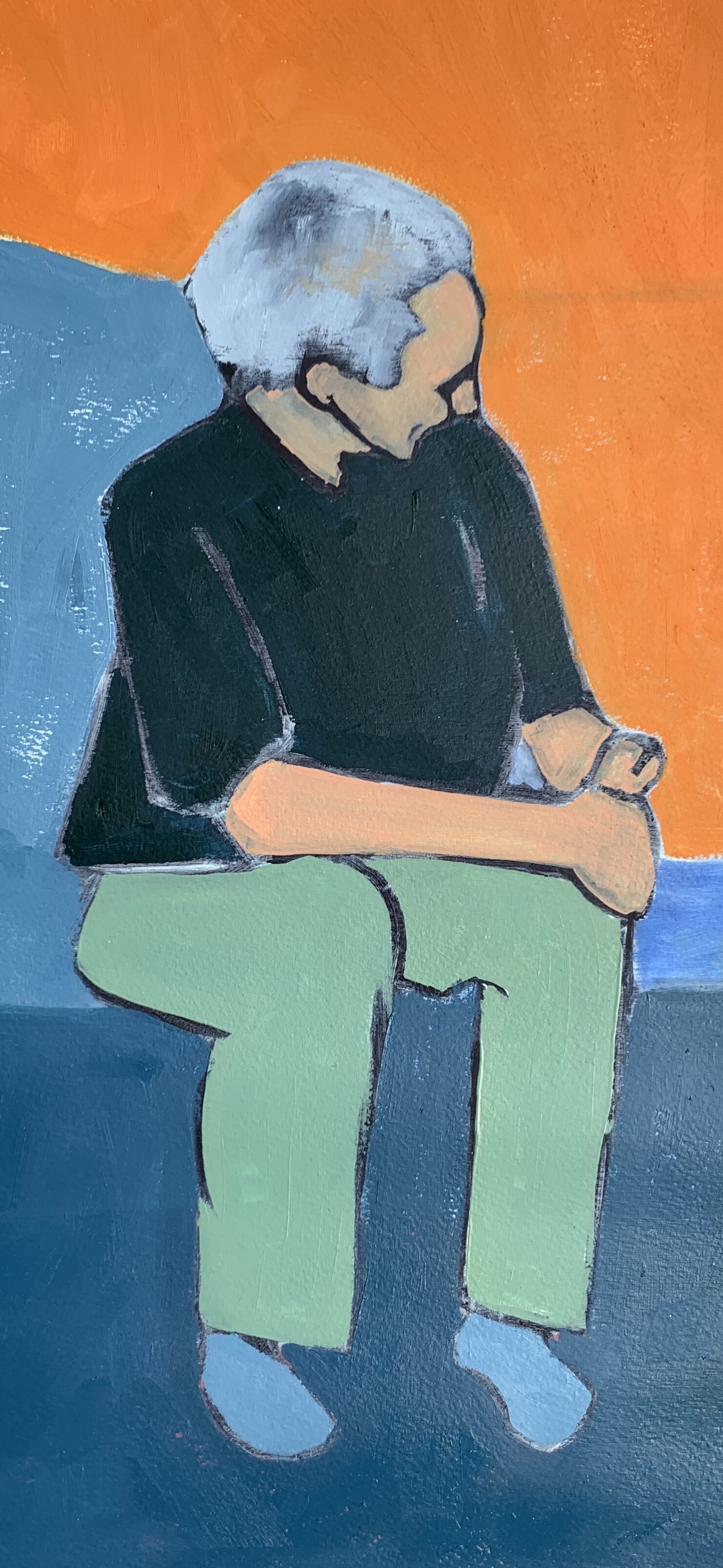 Naser Agha - ناصر آقا Oil on Paper 2020