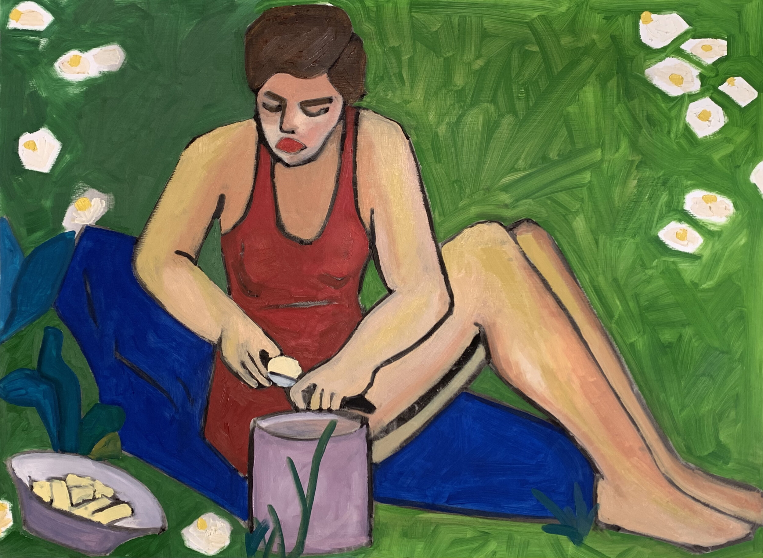 Gabriele Münter Study 22 X 30 Oil on Paper 2021 Available