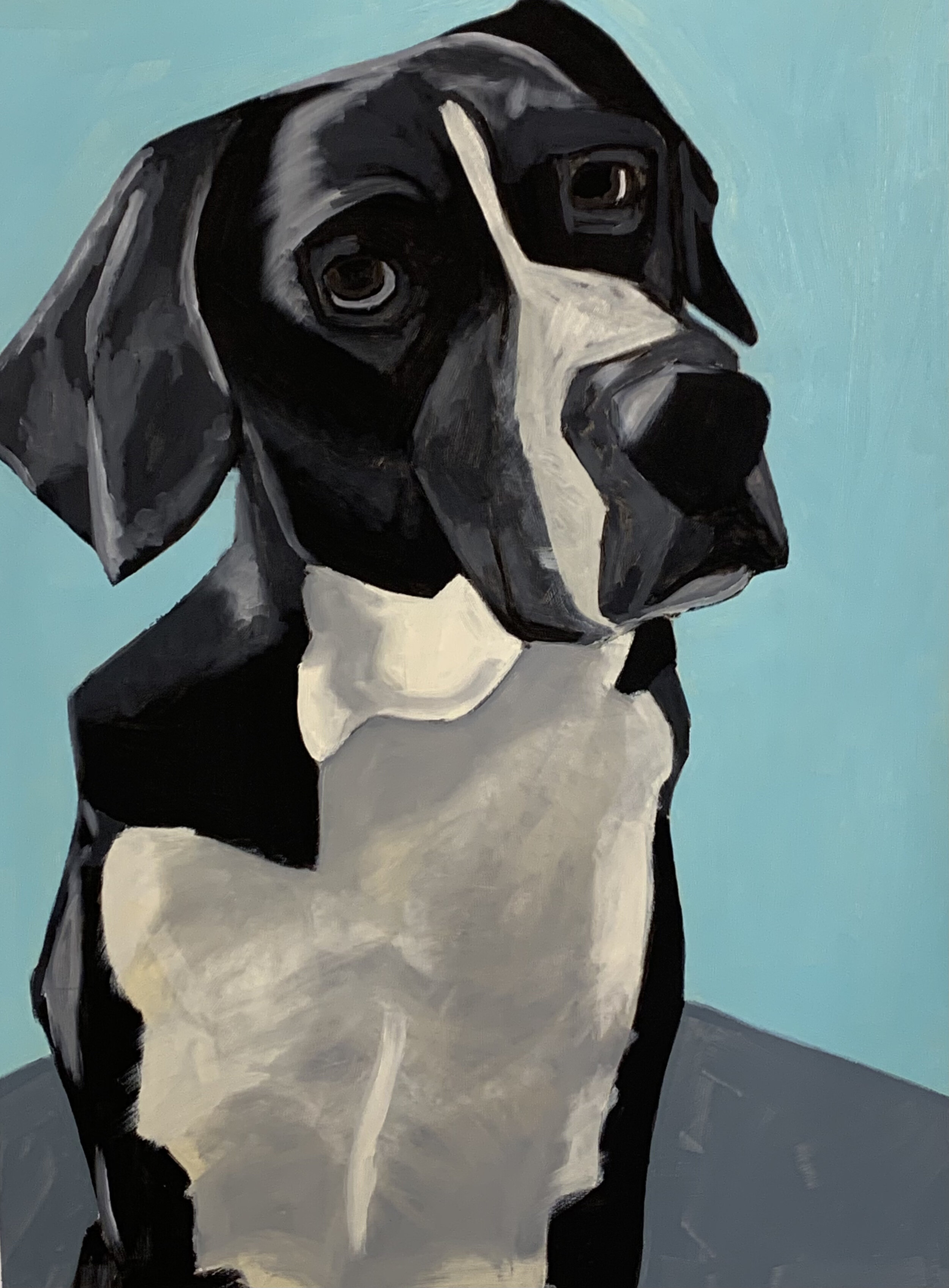 Milo 2.0 22 X 18 Oil on Paper 2021
