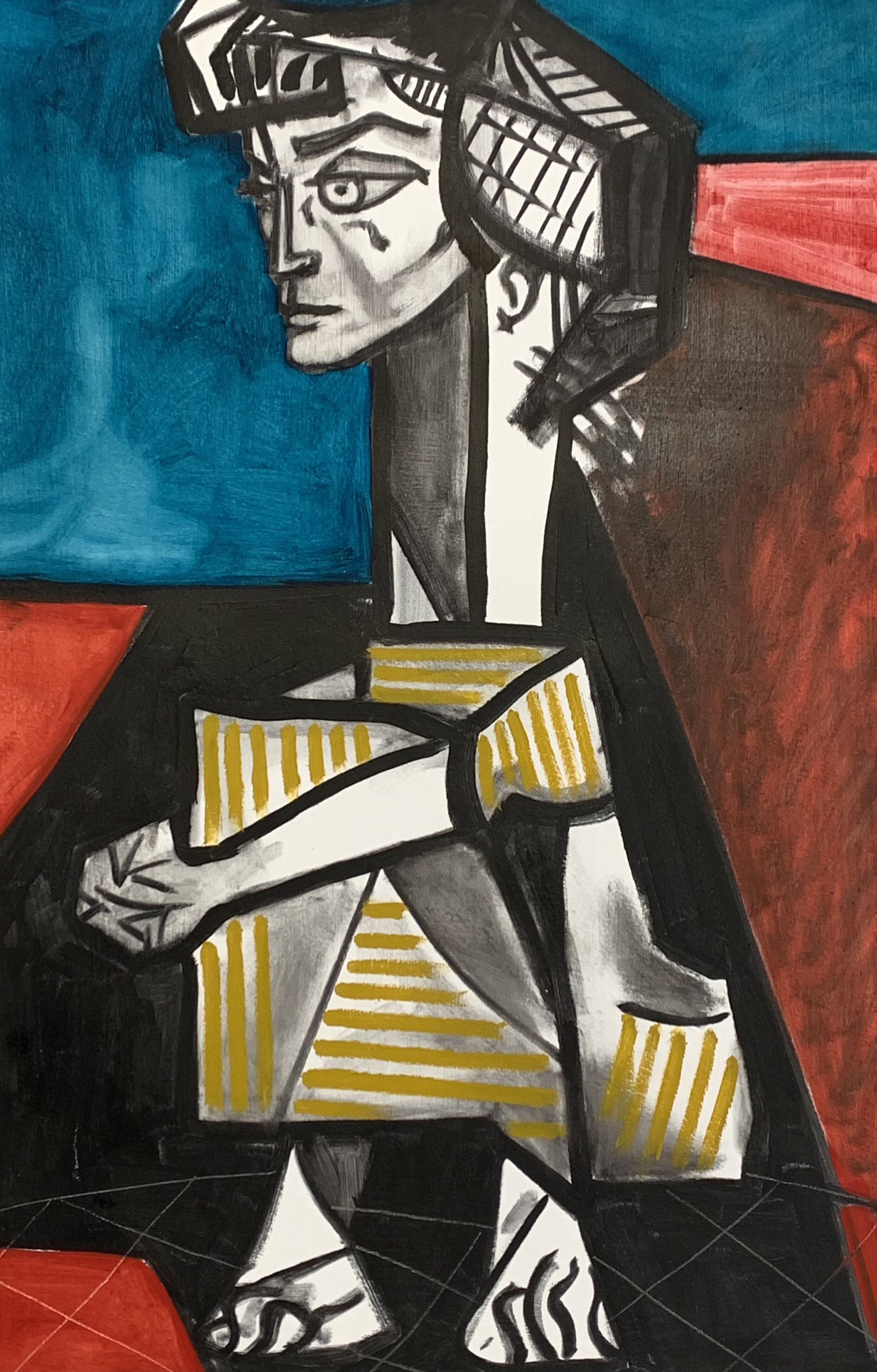 Picasso Study 1 22 X 15 Oil on Paper 2020