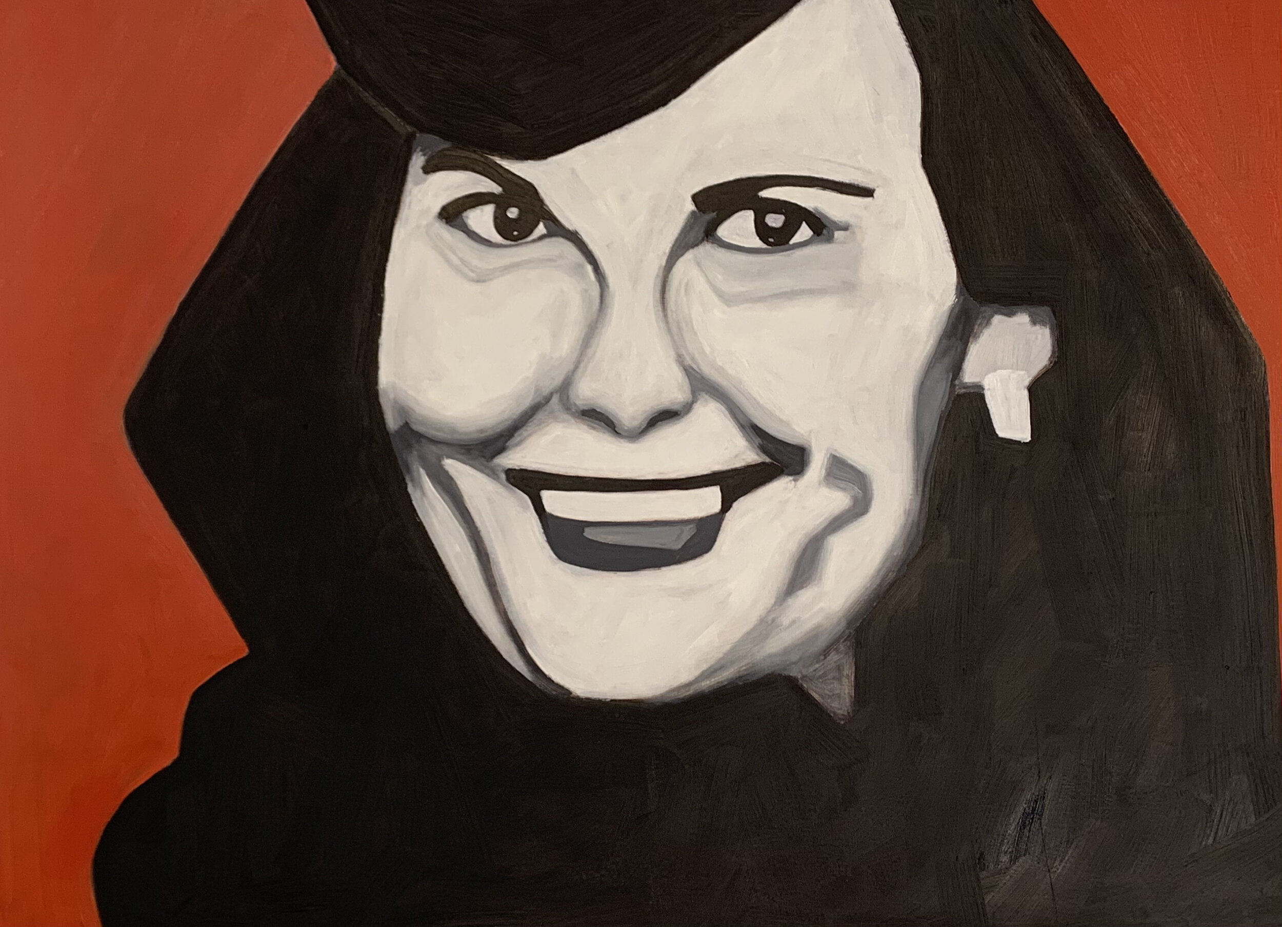 Ray Eames 18 X 24 Oil on Paper 2021