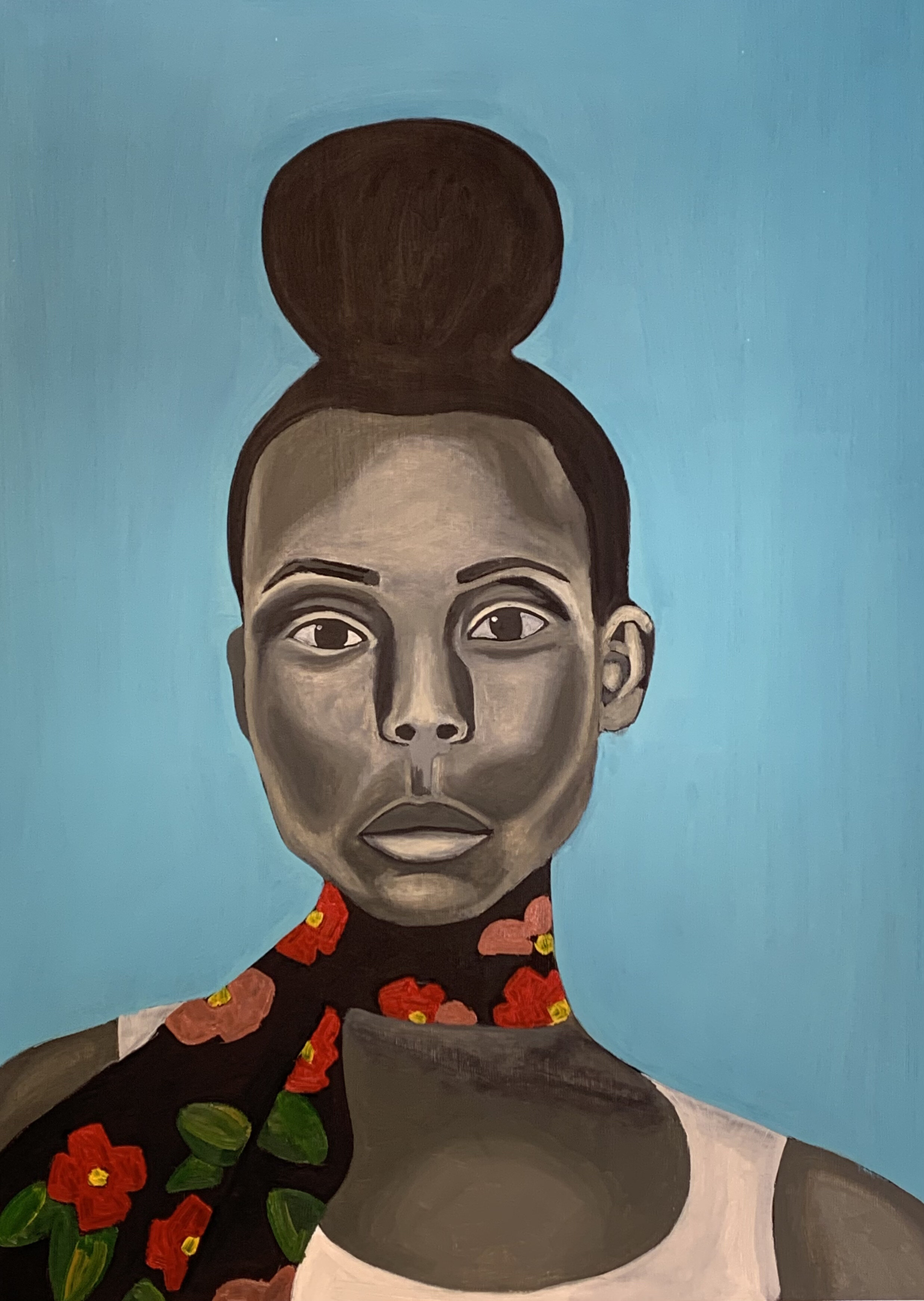 Amy Sherald Study 24 X 18 Oil on Paper 2021
