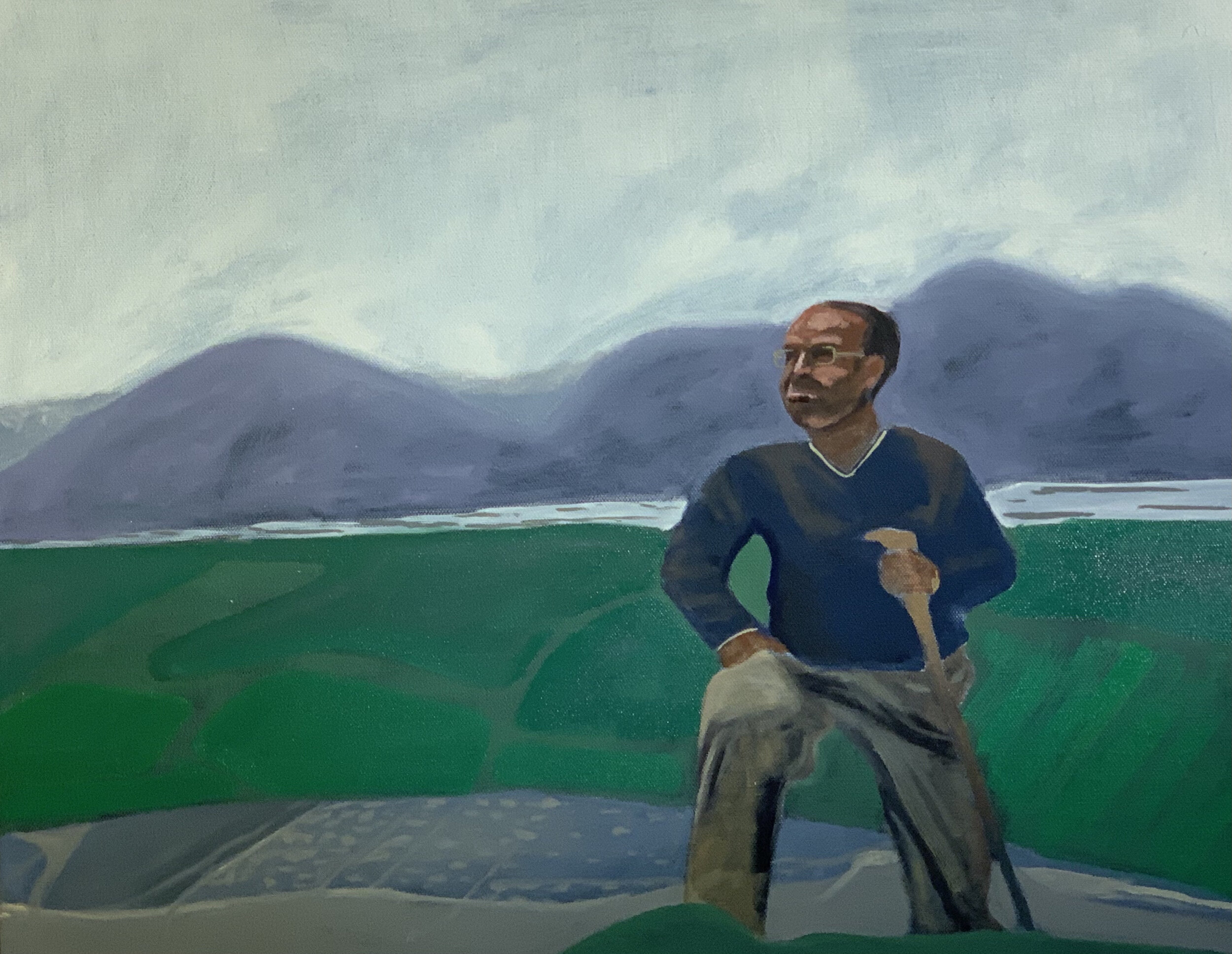 Ebrahim in Masiri 1 ۱ ابراهیم در مصیری 16 X 20 Oil on Canvas 2020