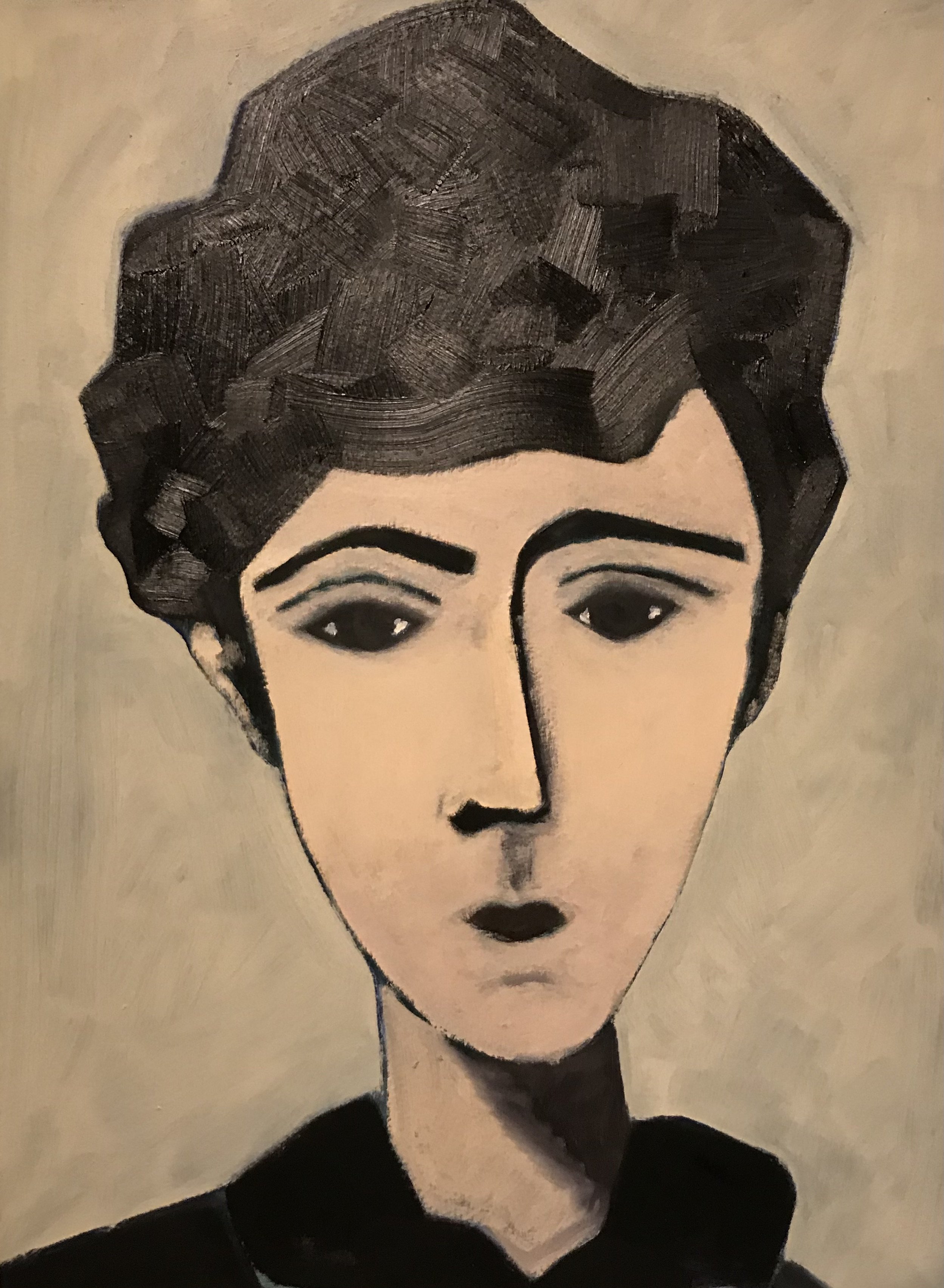 Black Eyes 13 X 10 Oil on Paper 2021