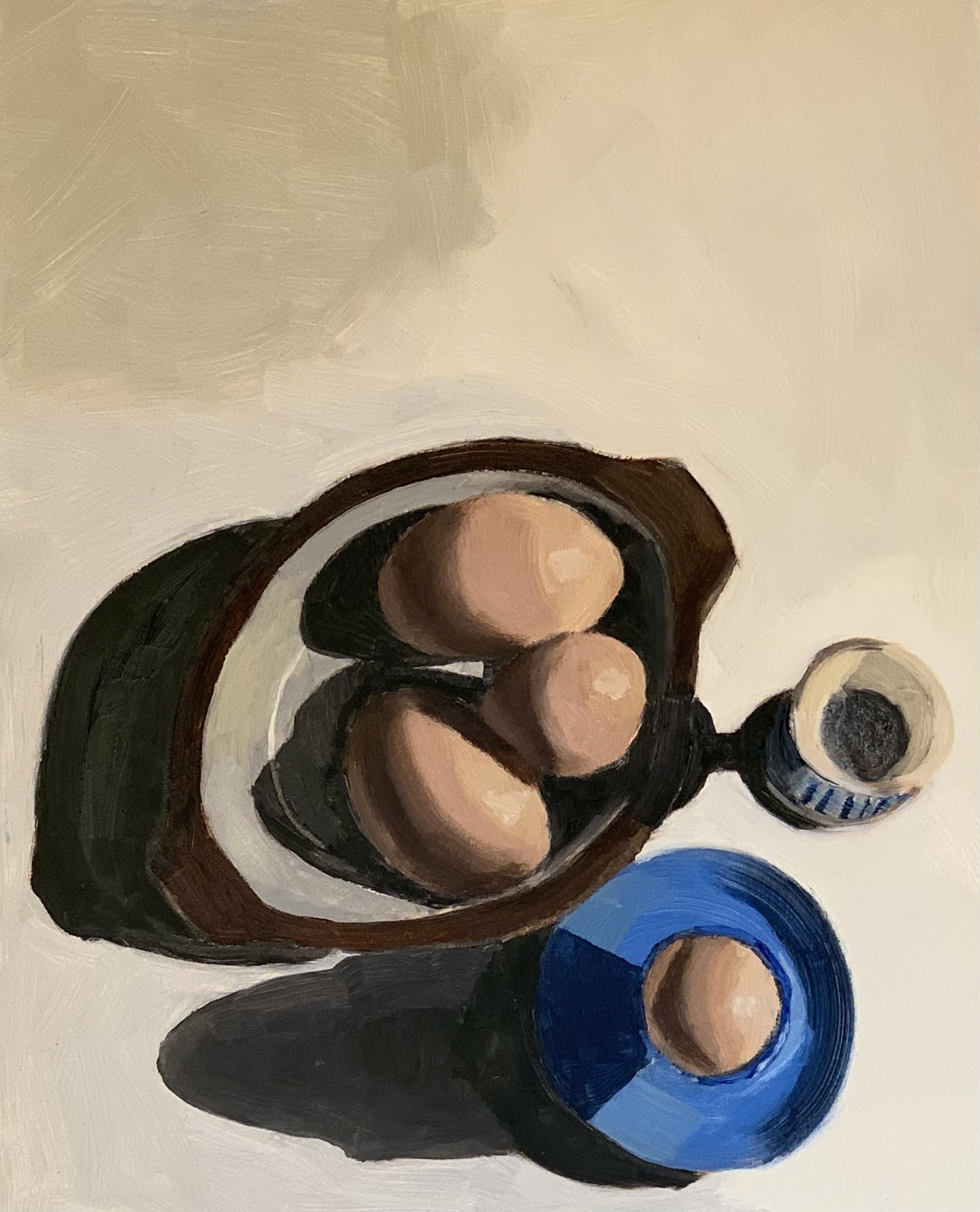 Eggs 10 X 8 Oil on Wood Panel 2022