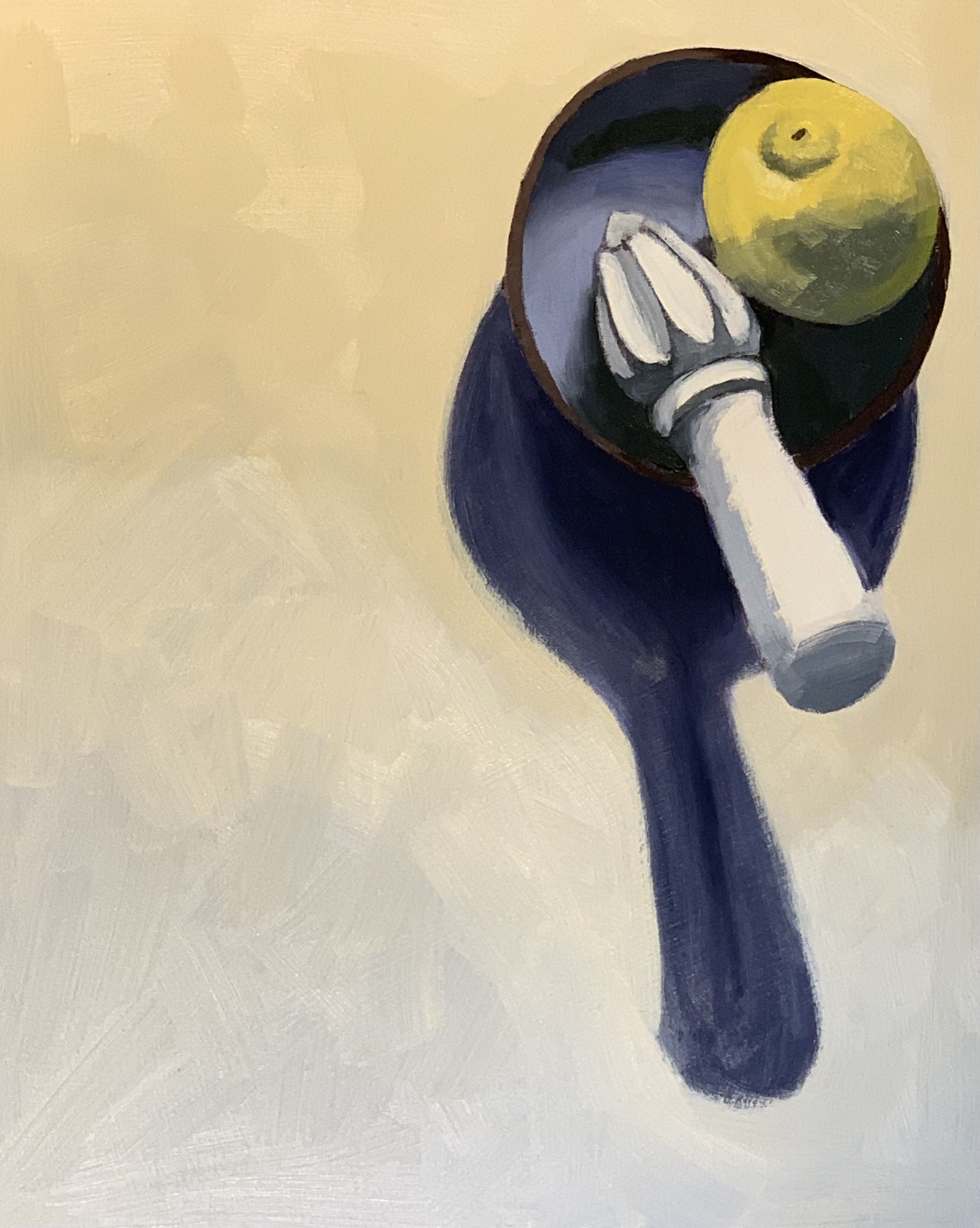 Lemon and Friend 10 X 8 Oil on Wood Panel 2022