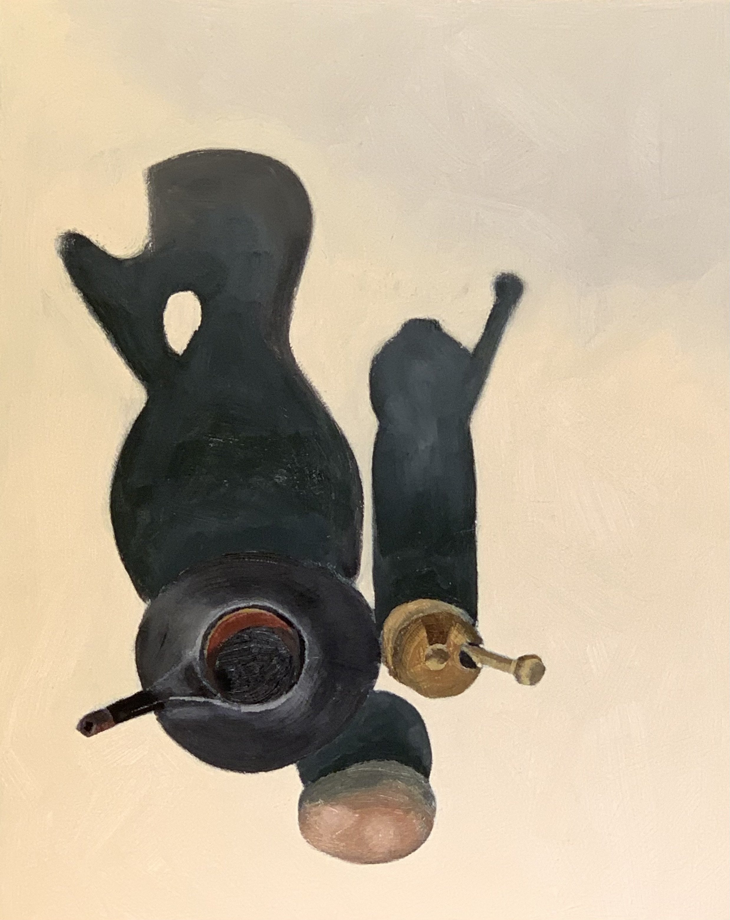 Egg and Friends 1 10 X 8 Oil on Wood Panel 2022