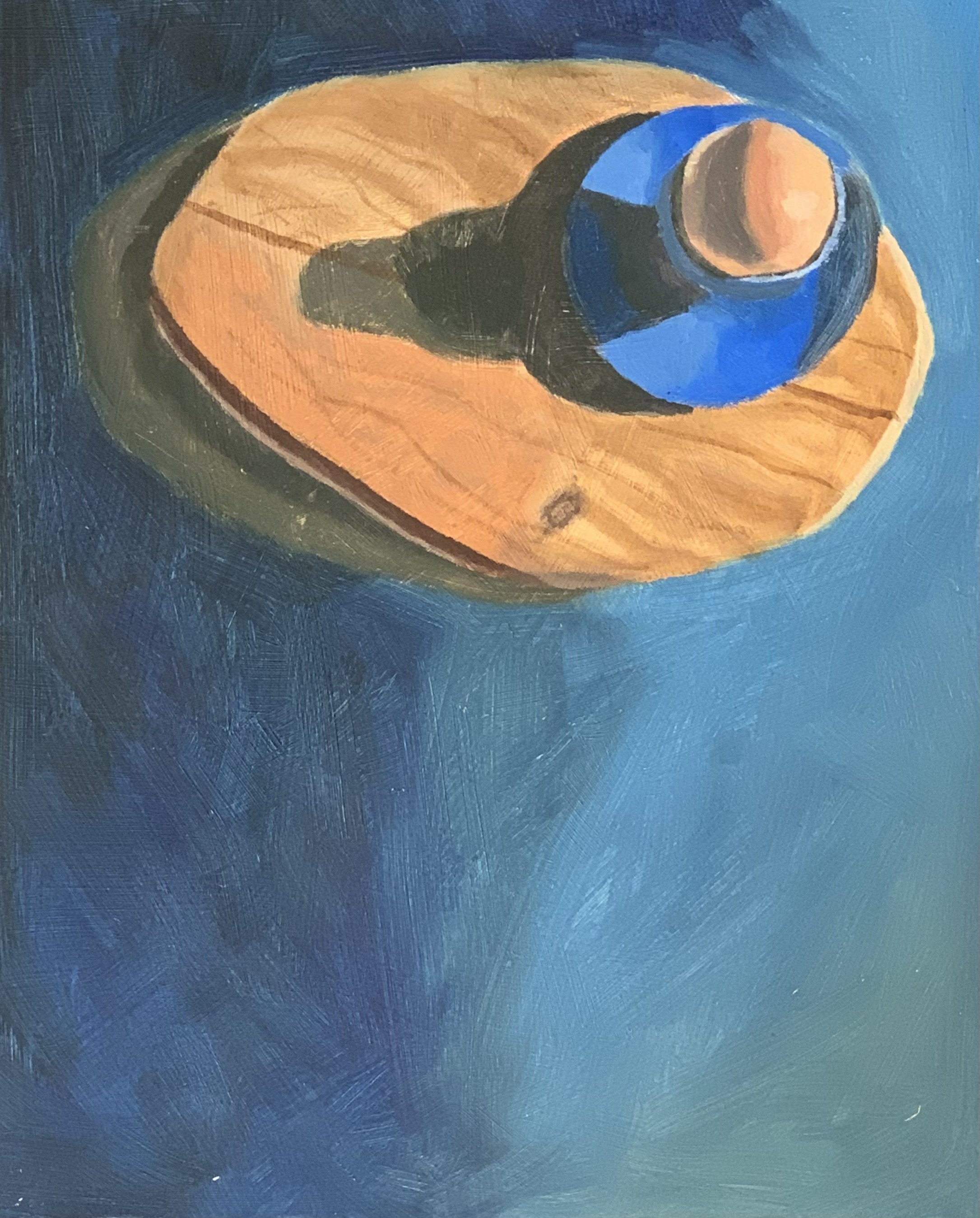 Lonely Egg 10 X 8 Oil on Wood Panel 2022