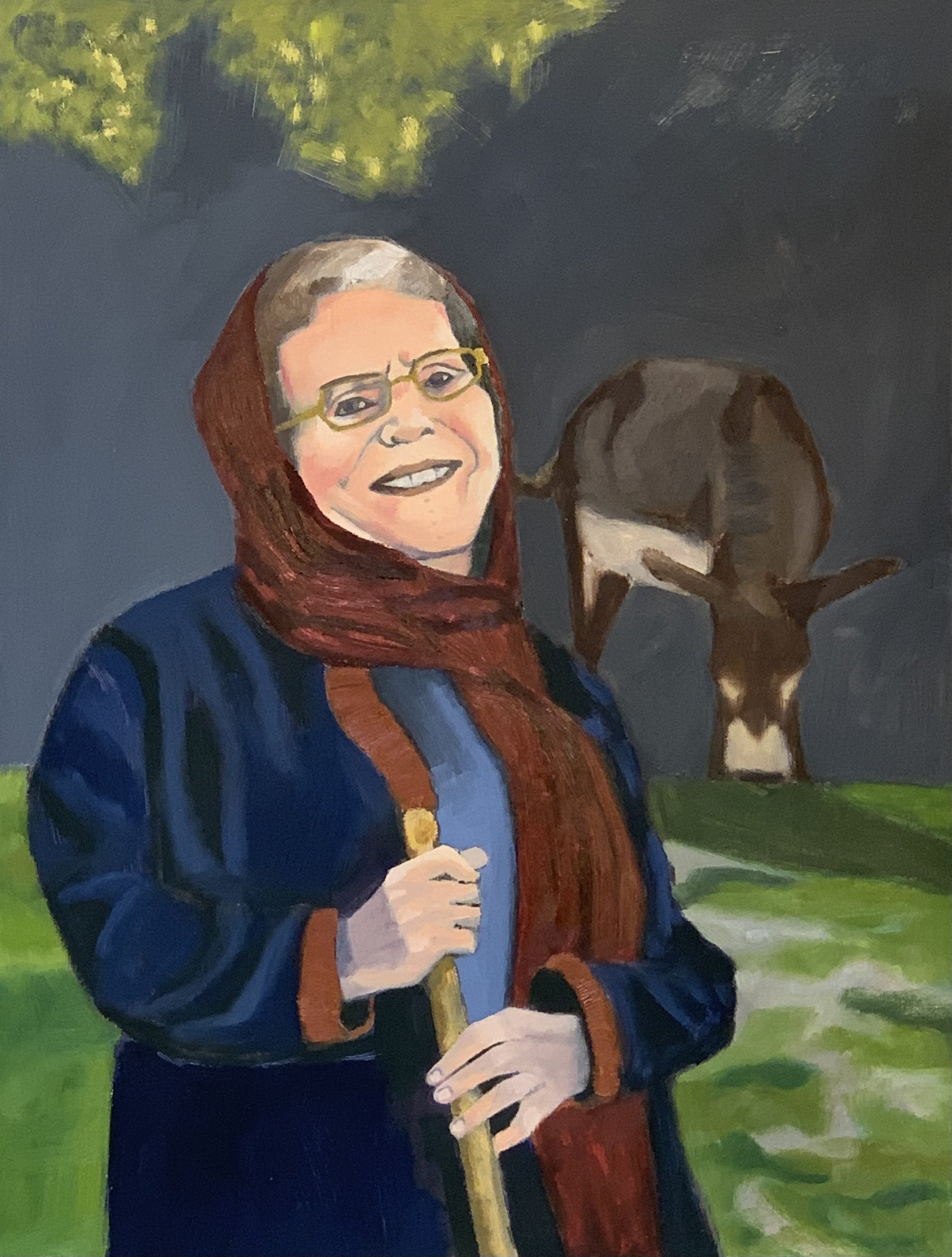 The Leader 14 X 11 Oil on Paper 2022