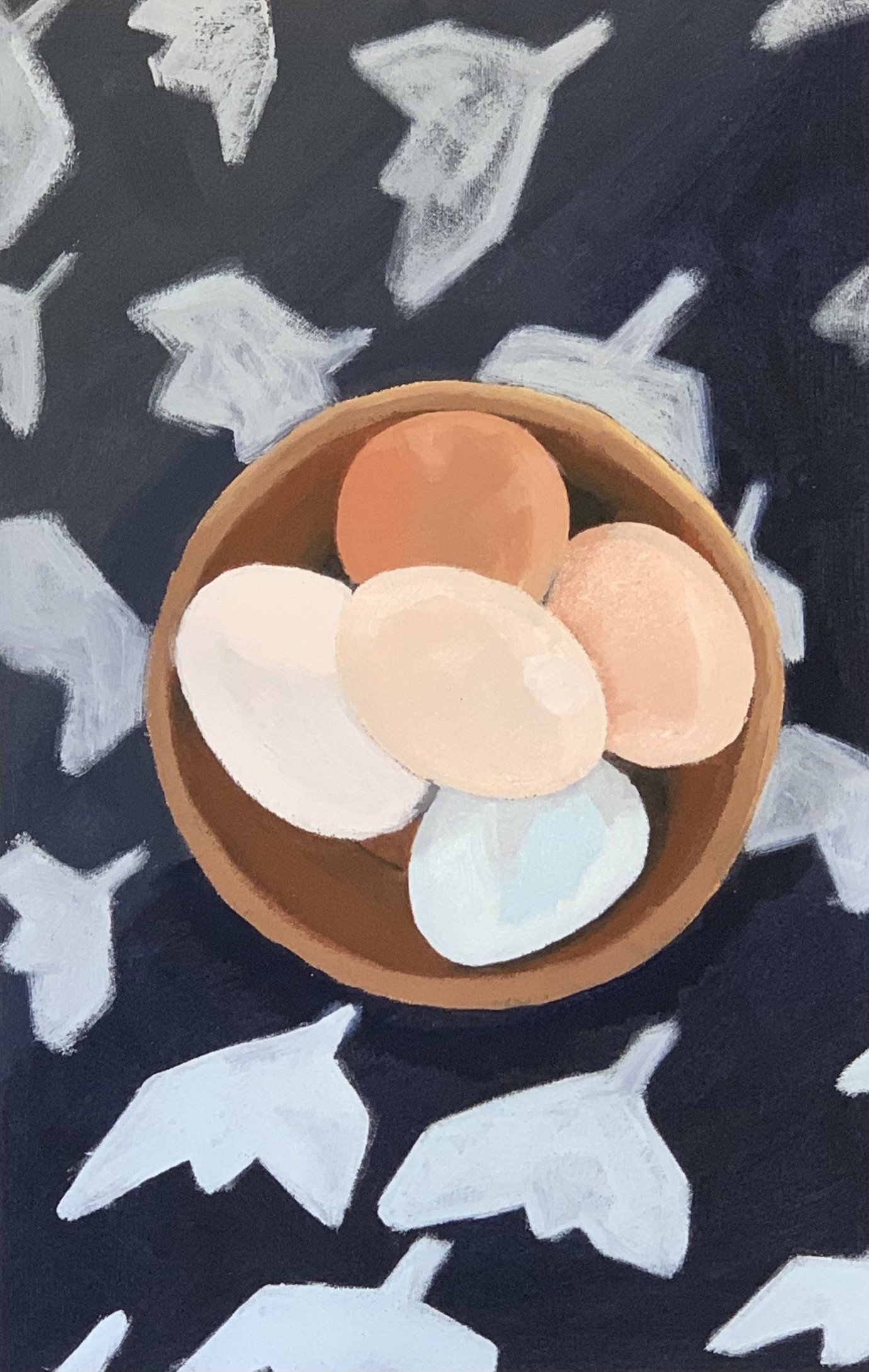 Eggs 2 10.5 X 7 Oil on Paper 2022