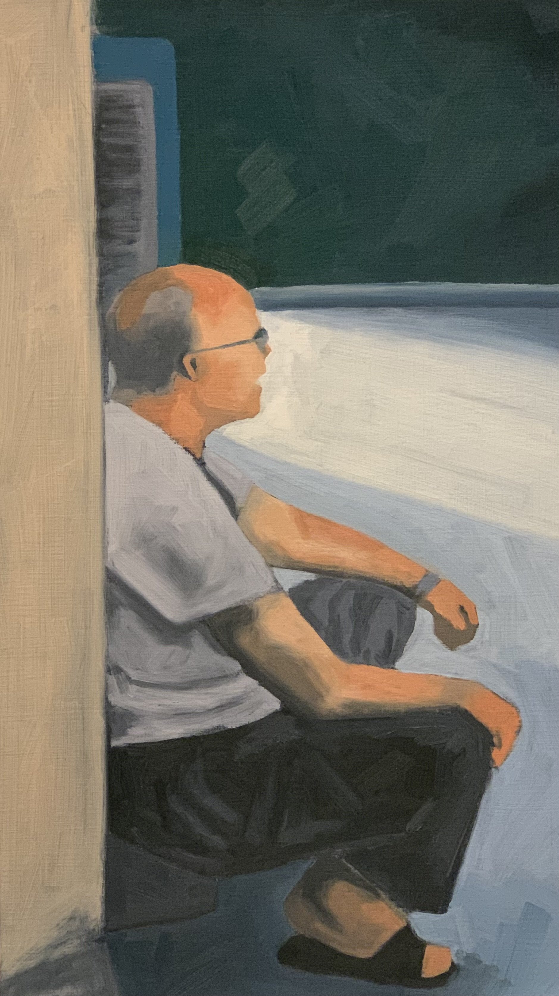 Ebrahim in Masiri 2 ابراهيم در مصیری ۲ 21 X 12 Oil on Paper 2022