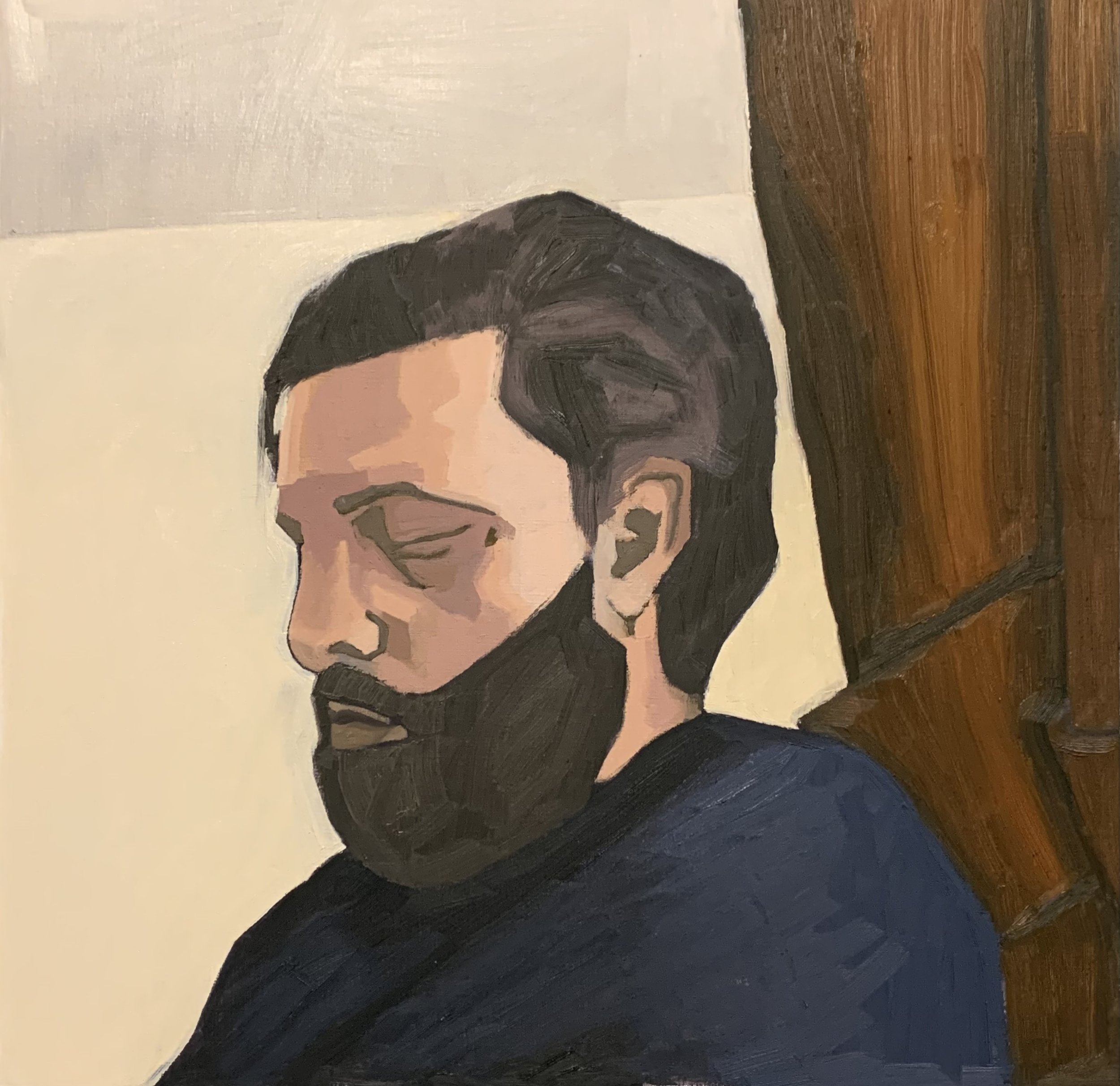 Trevre 3 18 X 18 Oil on Paper 2023