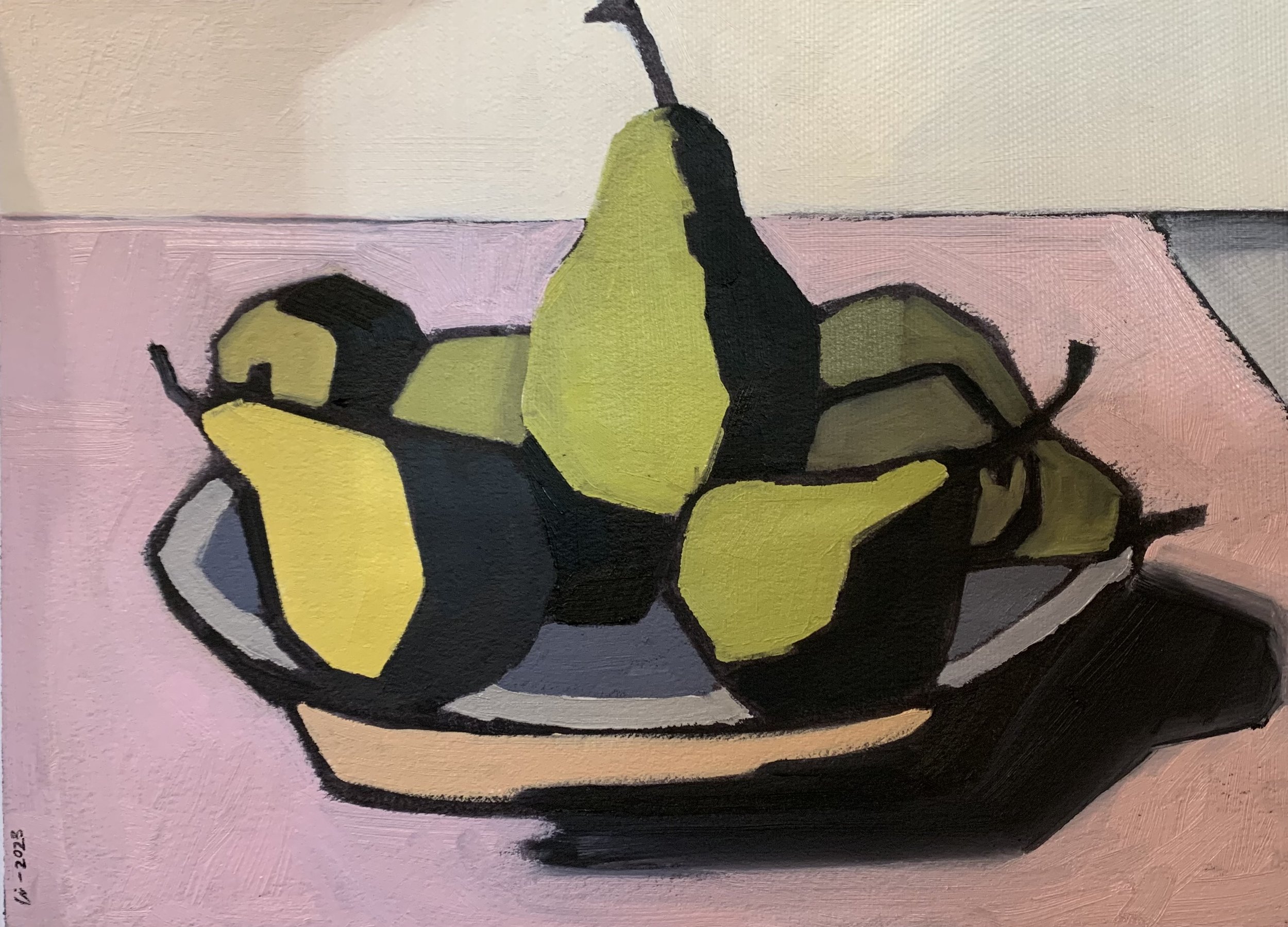 Pears 9 X 12 Oil on Paper 2023