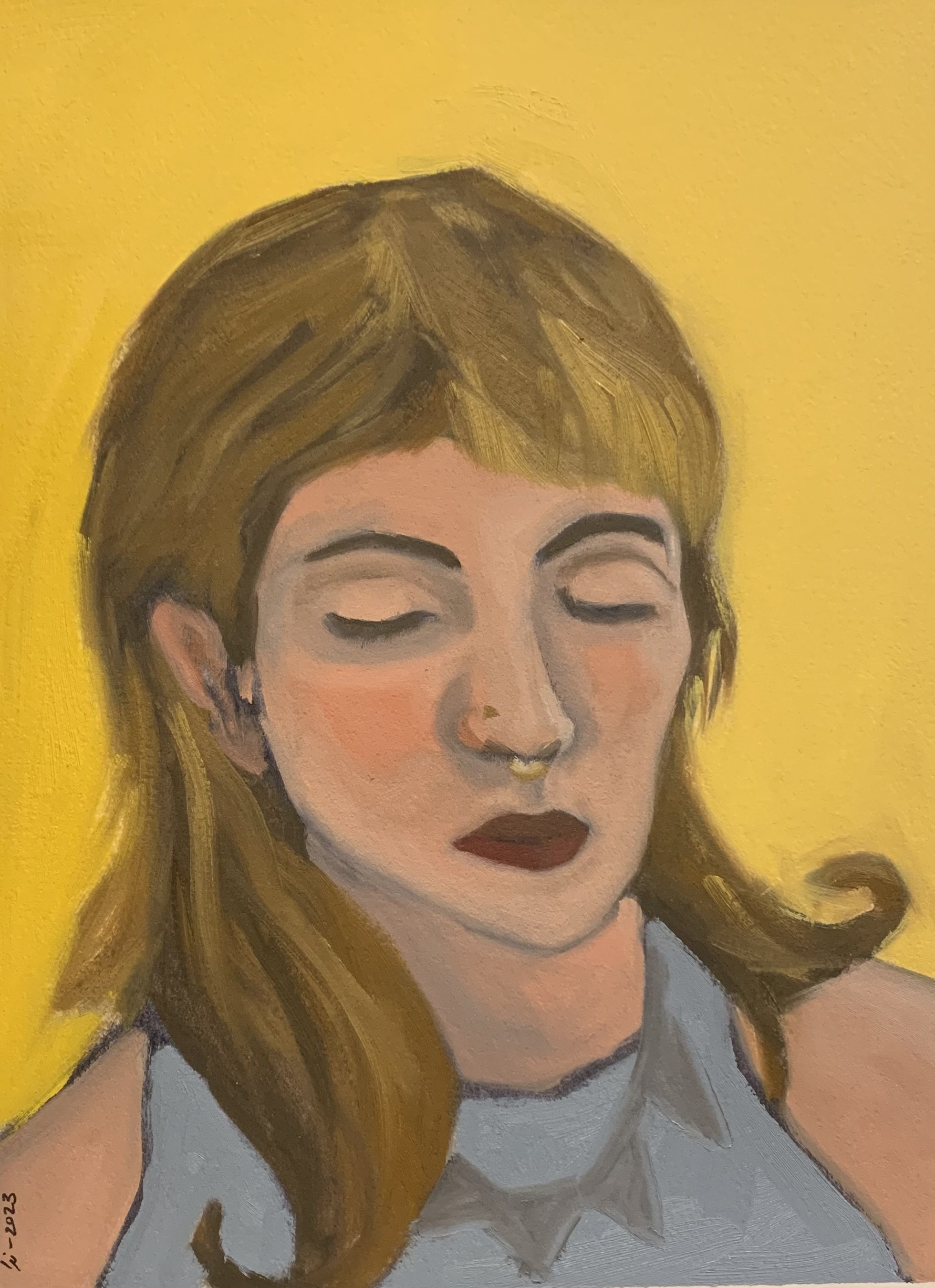 Sara S. 12 X 9 Oil on Paper 2023