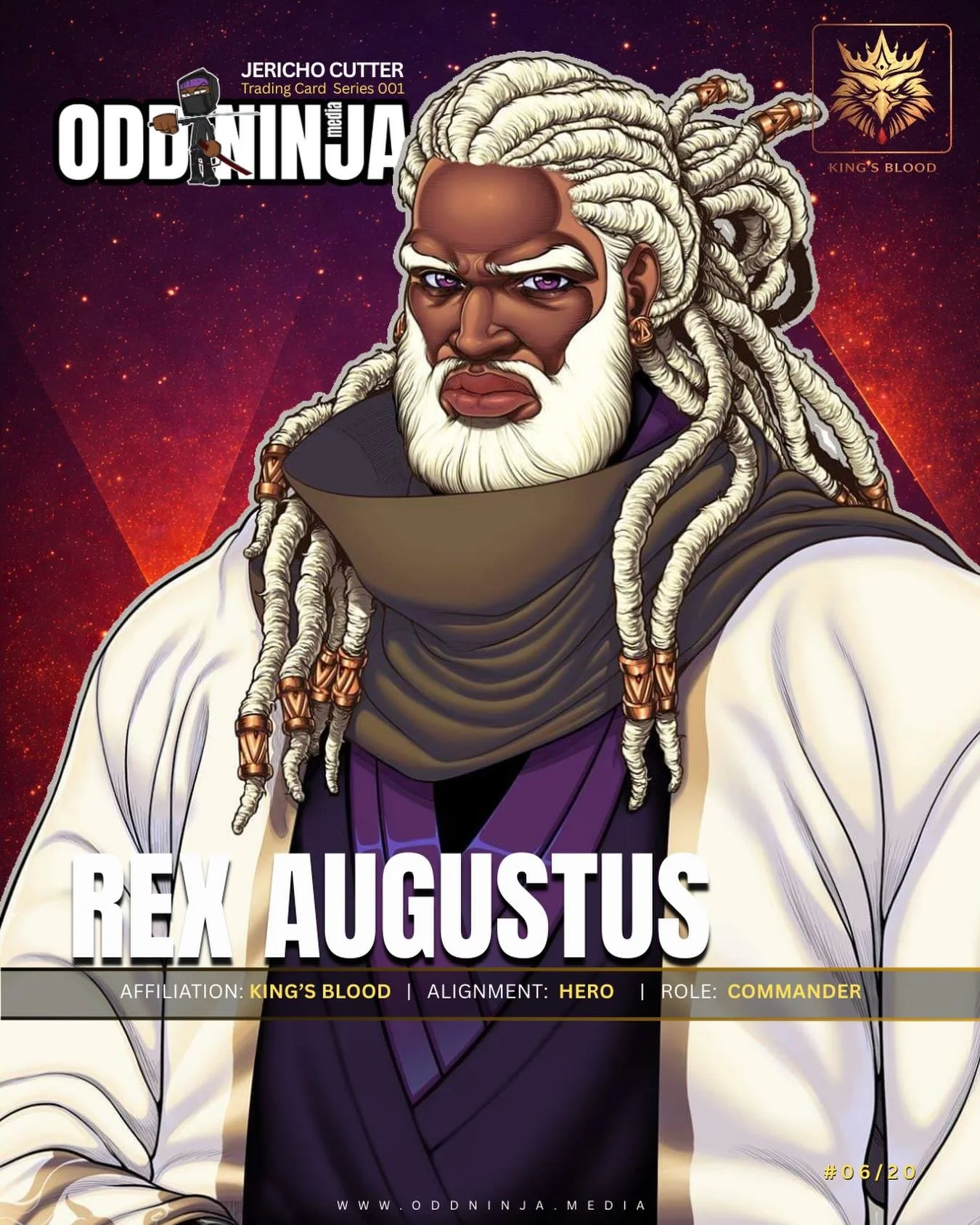 Rex Augustus: Character Profile. 

Read the full Editorial on our blog (link in bio)

#Jerichocutter #chamberofroses #oddninjamedia #animation #scificomics