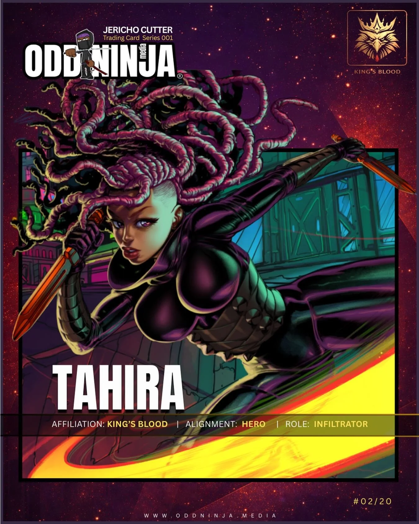 Tahira: Character Profile. 

Read the full Editorial on our blog (link in bio)

#Jerichocutter #chamberofroses #oddninjamedia #animation #scificomics