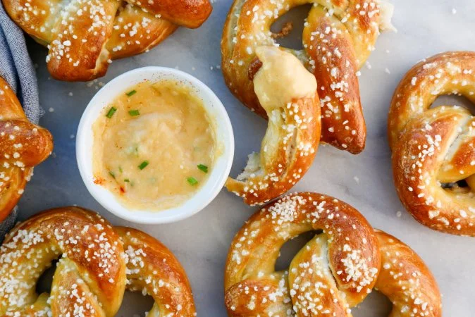 Soft Pretzels with Beer Cheese Dip