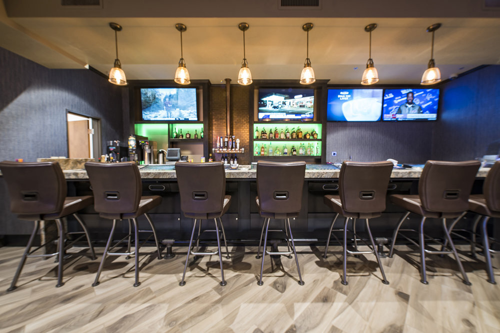   Hobey’s Casino in Sun Valley was transformed through recent design-build phases, including a new sportsbook, new bars, expanded gaming space, a new central kitchen and a new coffee shop.  