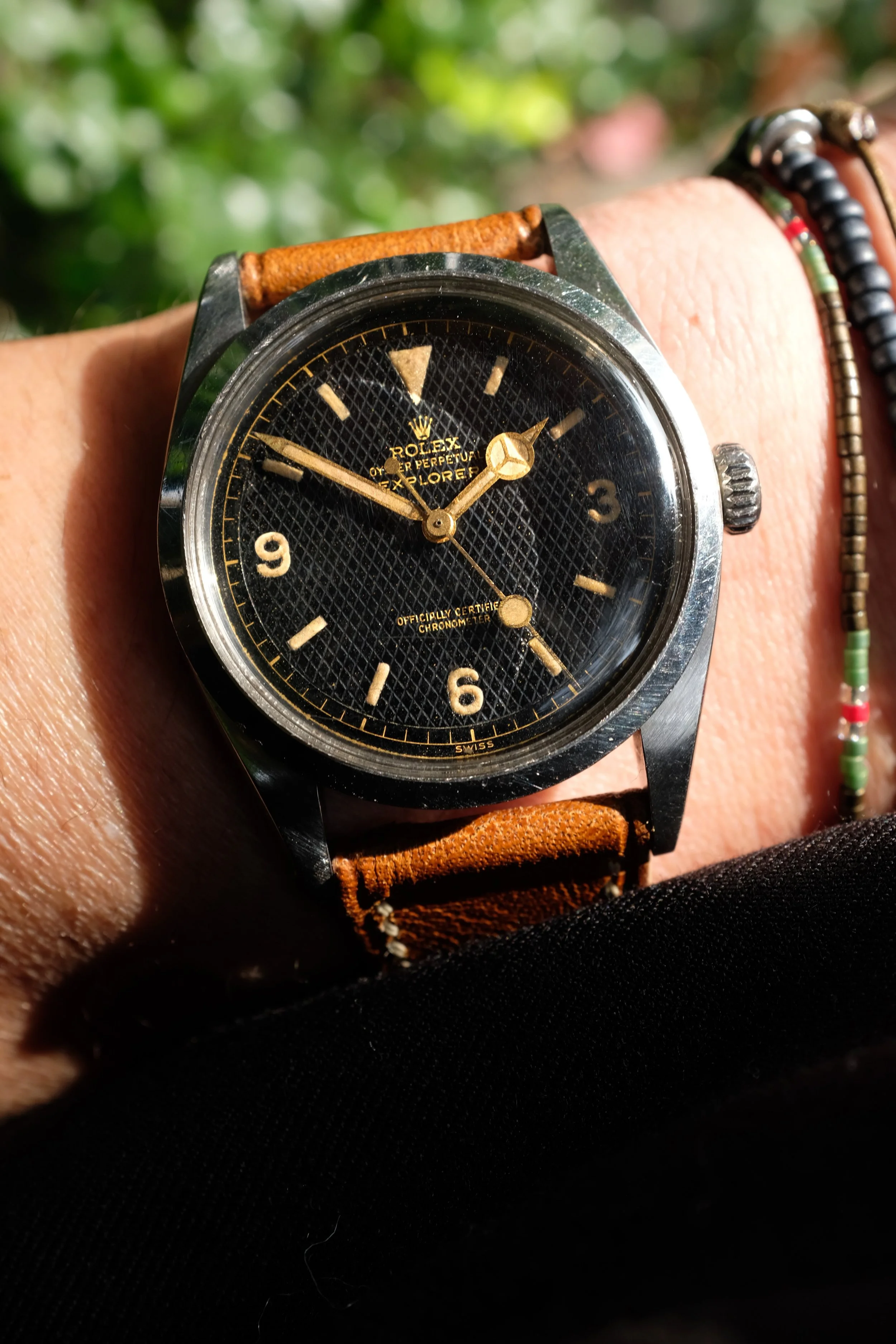 1953 Rolex Explorer 6350 Gilt Honeycomb Dial