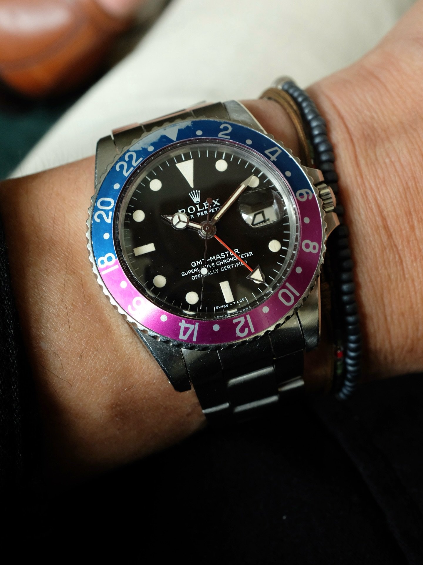 Vintage watches are one of the few things you can collect that that don&rsquo;t lose value every time you use or wear it. 

-1969 Rolex GMT-Master 1675