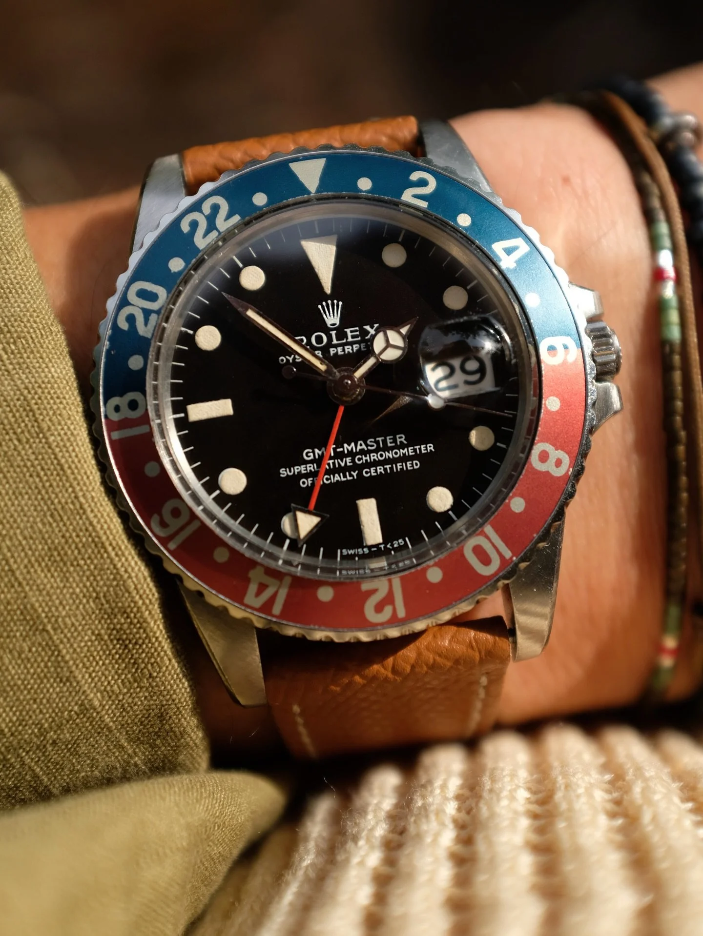 Oh my god Becky, look at her font&hellip;

-1969 Rolex GMT-Master 1675