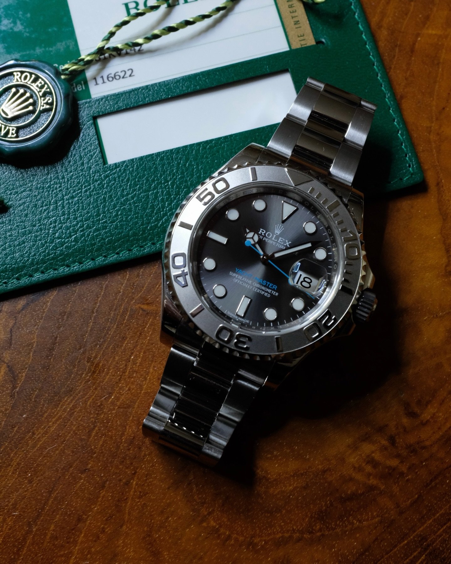 I&rsquo;m not a huge modern Rolex fan but I&rsquo;ve always thought this one I would wear a lot. Unfortunately, this one is pretty fresh so it&rsquo;s staying in the box until you buy it. 

2017 Rolex Yachtmaster 116622 rhodium dial w/ warranty card 