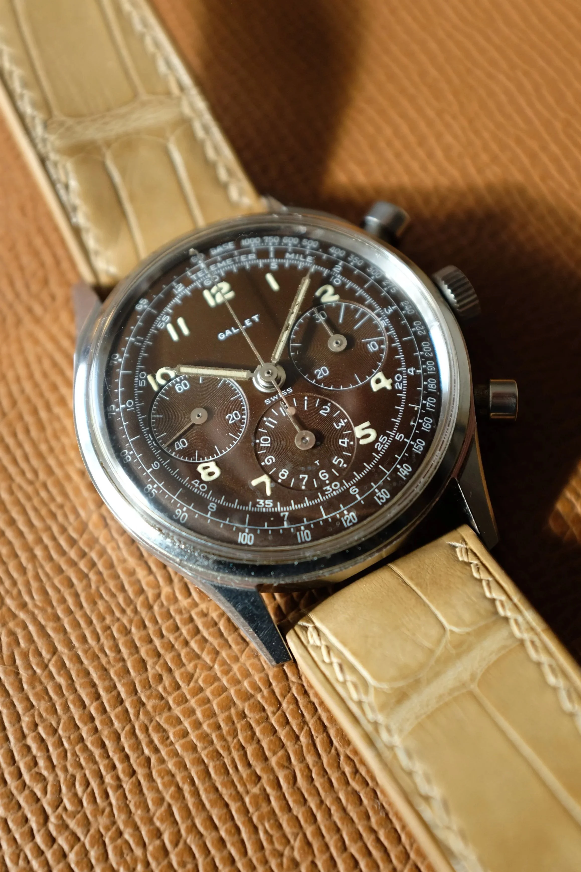 1960s Gallet MultiChron 12 Tropical Dial EP40 "Jim Clark"