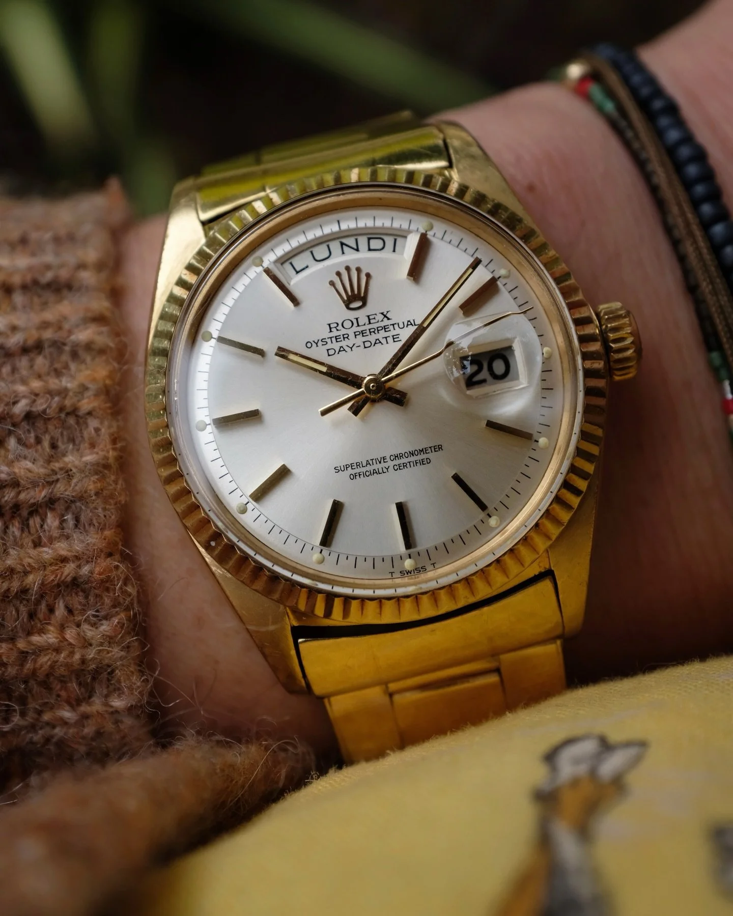 Bon lundi &agrave; tous !

-1966 Rolex Day-Date 1803 Silver Sunburst Dial &amp; French Datewheel w/ Papers. Lots of papers.