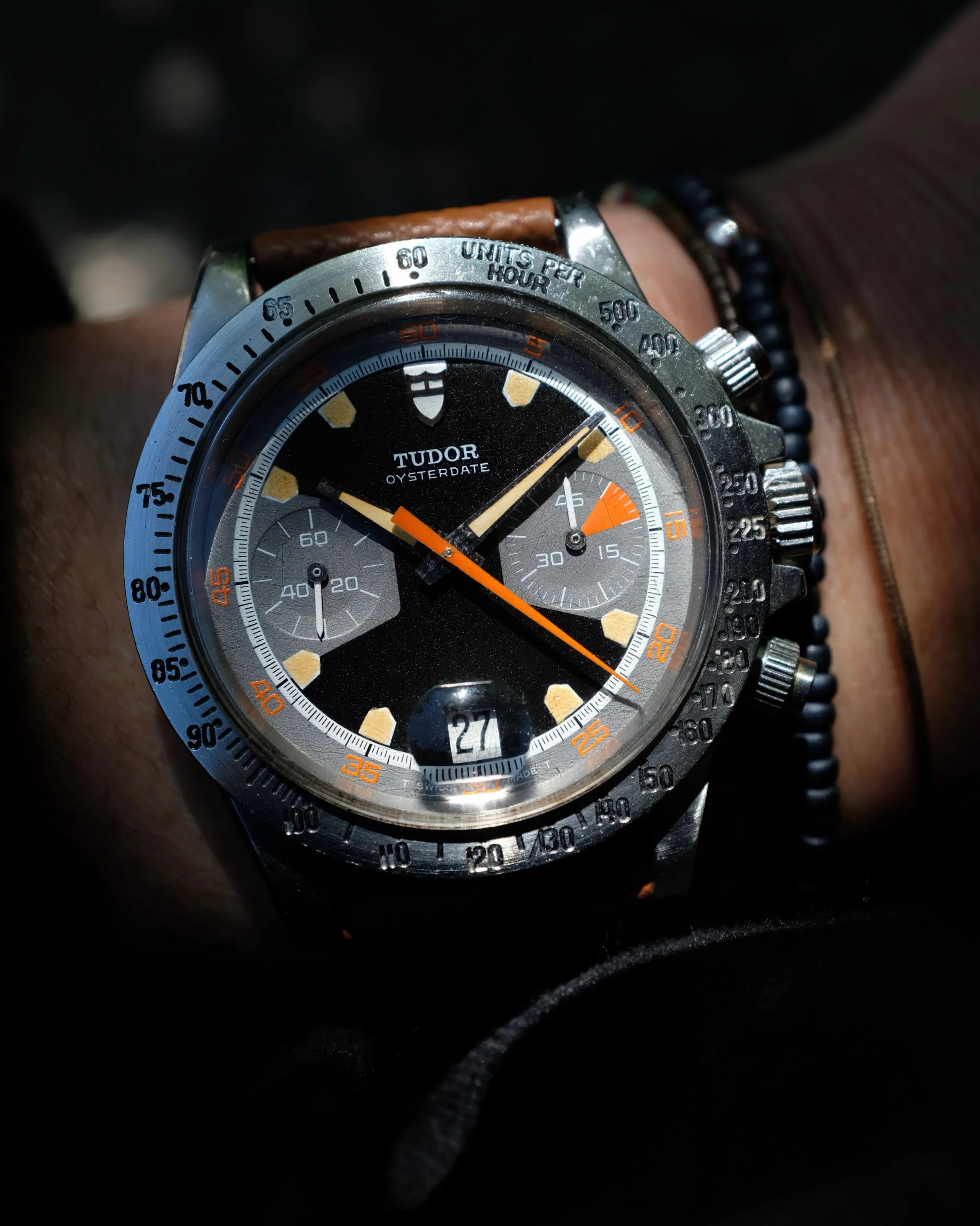 As visually striking as it is rare. All I can say when I look at it is GODDAMN. 

-1971 Tudor &ldquo;Homeplate&rdquo; Chronograph 7032/0 black dial