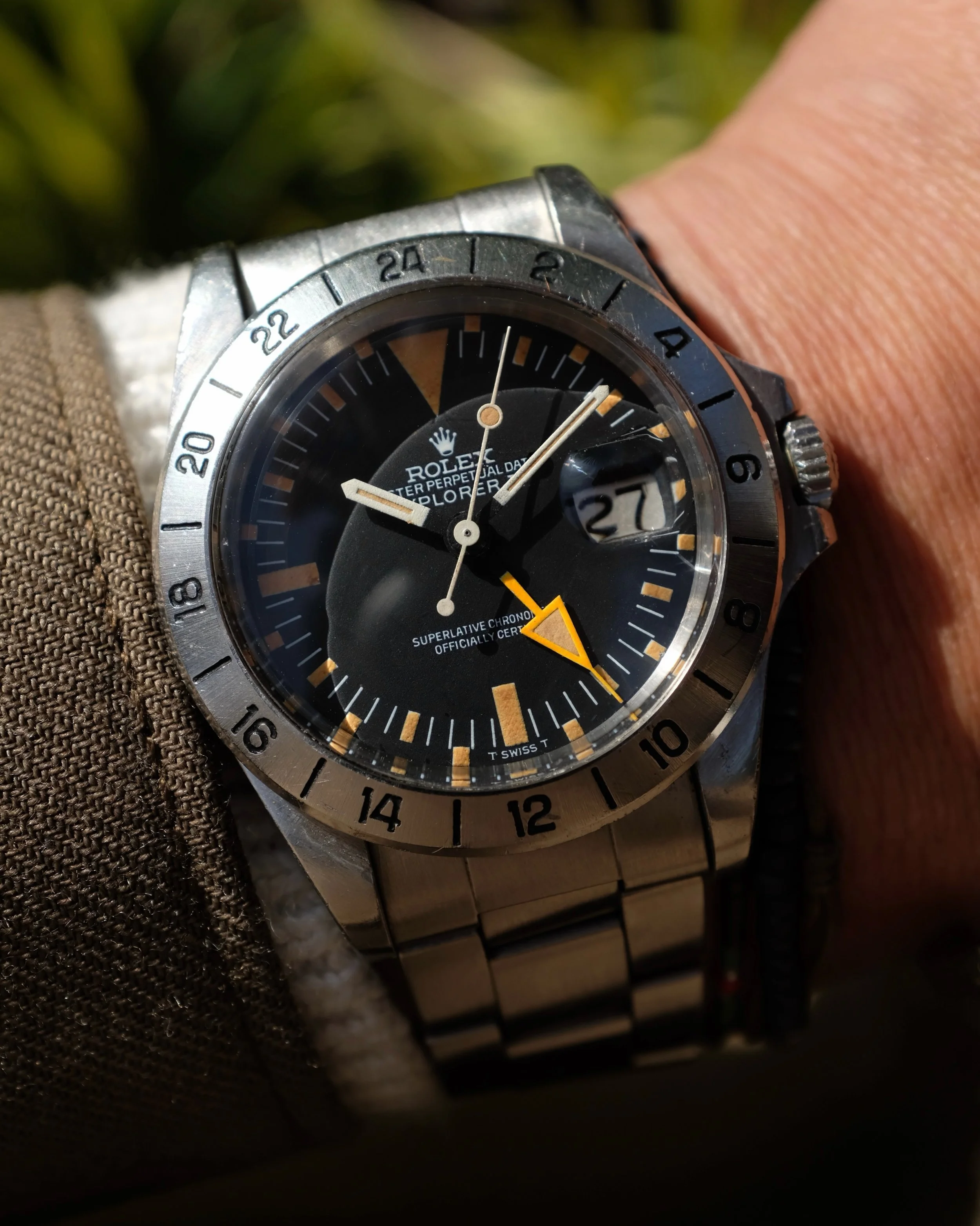 This could be one of the best examples of a Rolex 1655 I&rsquo;ve had in my possession.  While I&rsquo;ve sold some less worn, and some even in near mint condition with a full set, this example here is in the condition I like the most for a vintage R