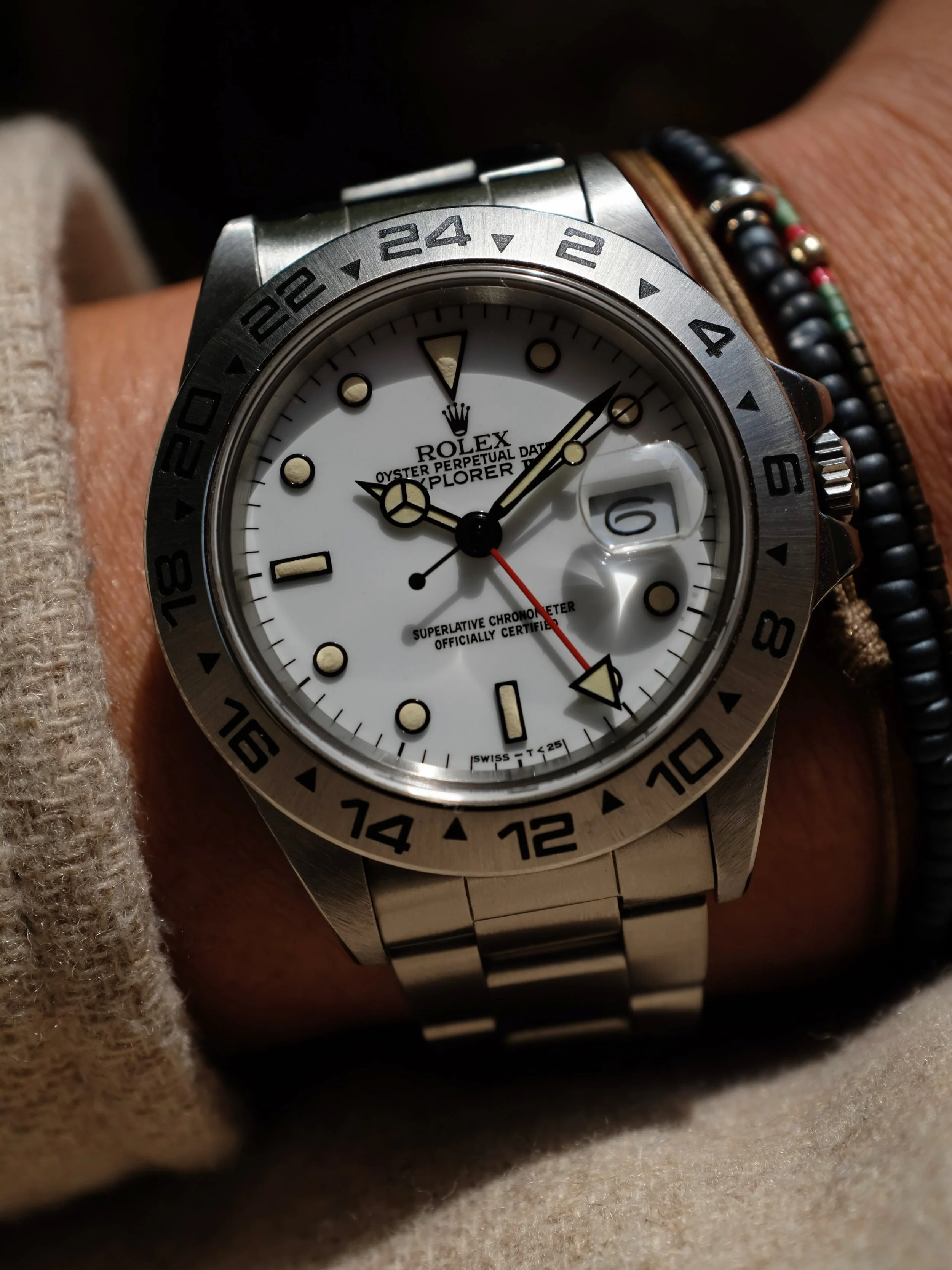 Just on vibes alone this is one of the coolest every day watches a person can have. 

-1987 Rolex Explorer II 16550 Polar
