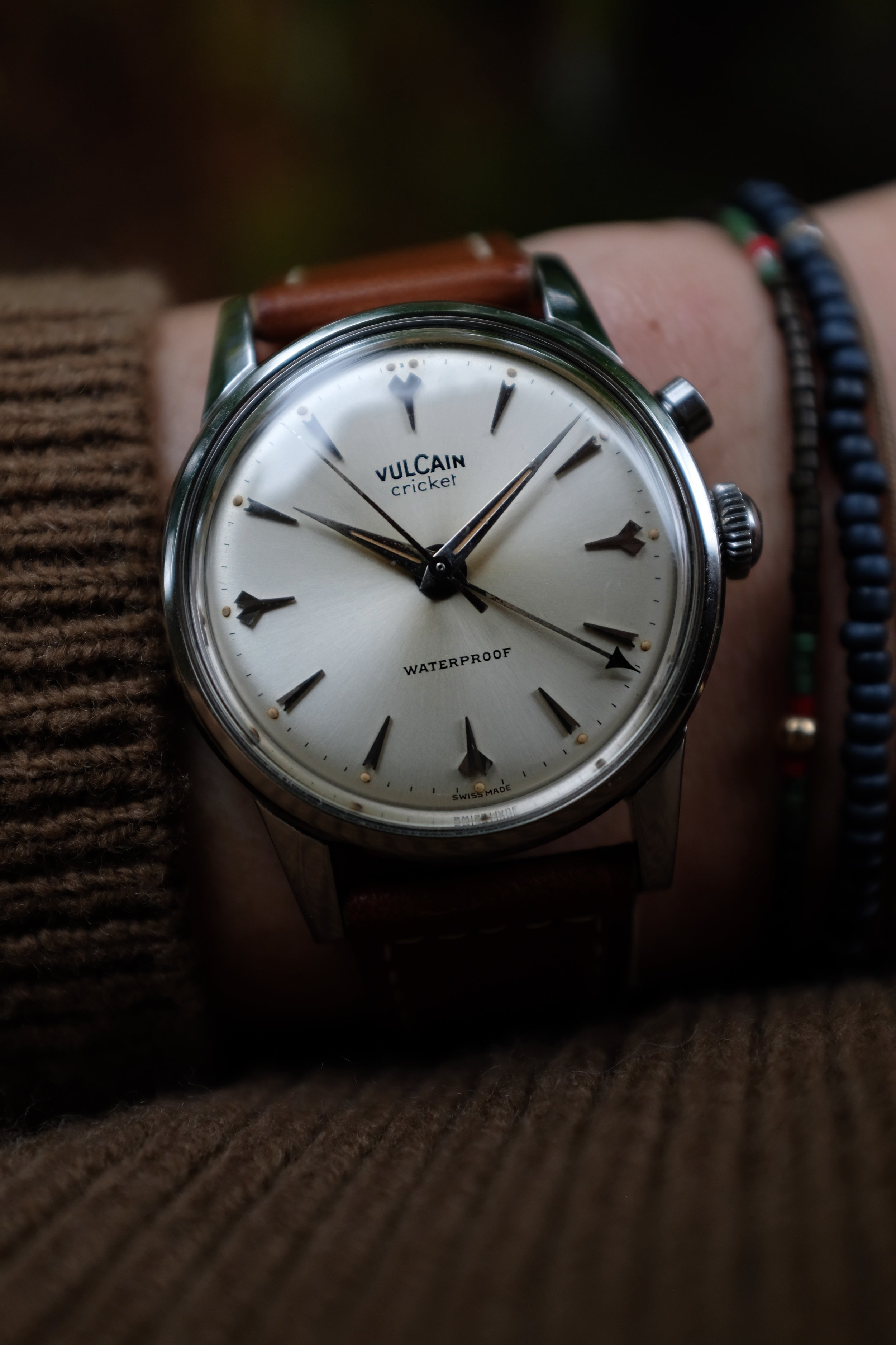 1950s Vulcain Cricket Alarm