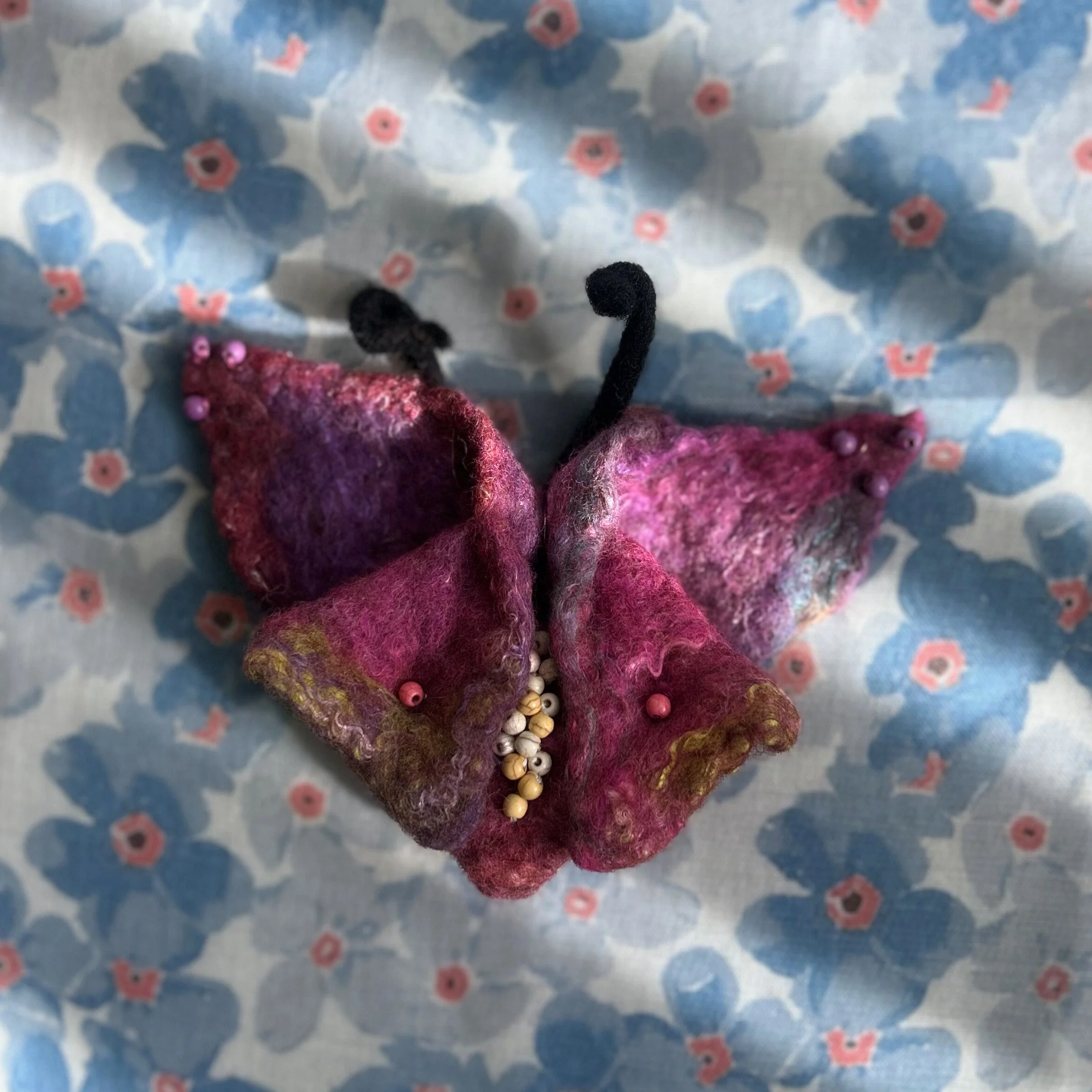 [apr 18] Wet Felt an Origami Butterfly