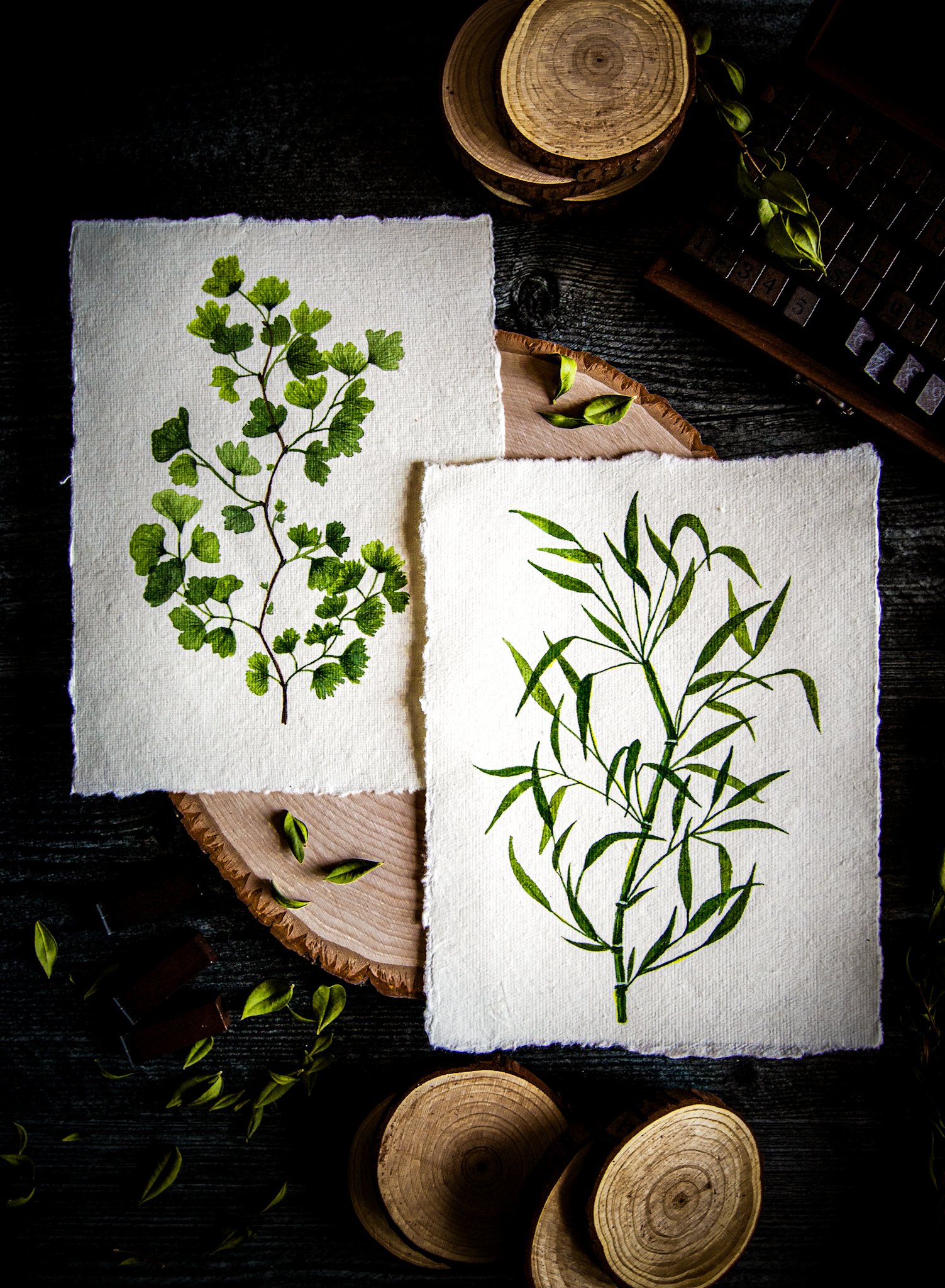 [may 23] botanical brushwork in watercolor